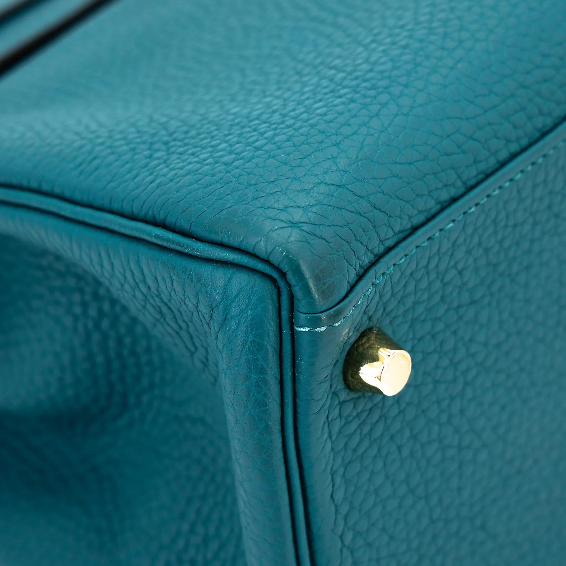 Very Good ( Rank A) HERMÈS Kelly 28 Colvert (1P) Togo Gold hardware D (2019) - 9