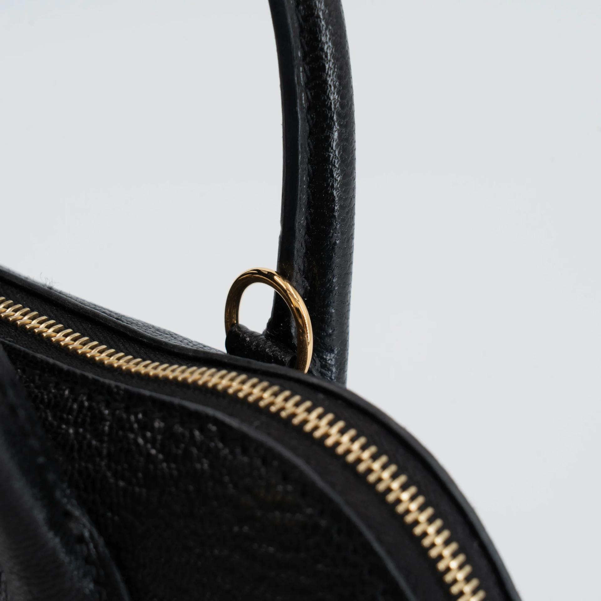 Excellent ( Rank SA ) HERMÈS Mini Bolide 1923 Noir (89) Chevre Gold hardware K (2025) - 14