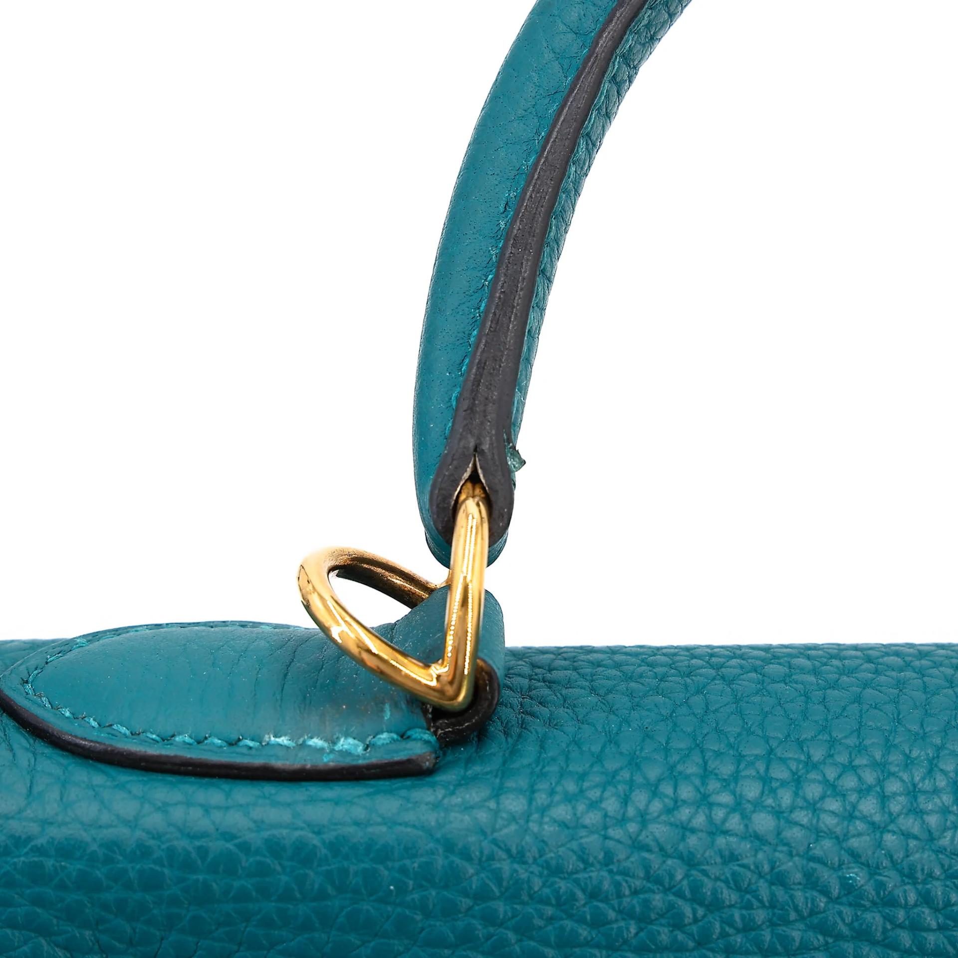 Very Good ( Rank A) HERMÈS Kelly 28 Colvert (1P) Togo Gold hardware D (2019) - 14