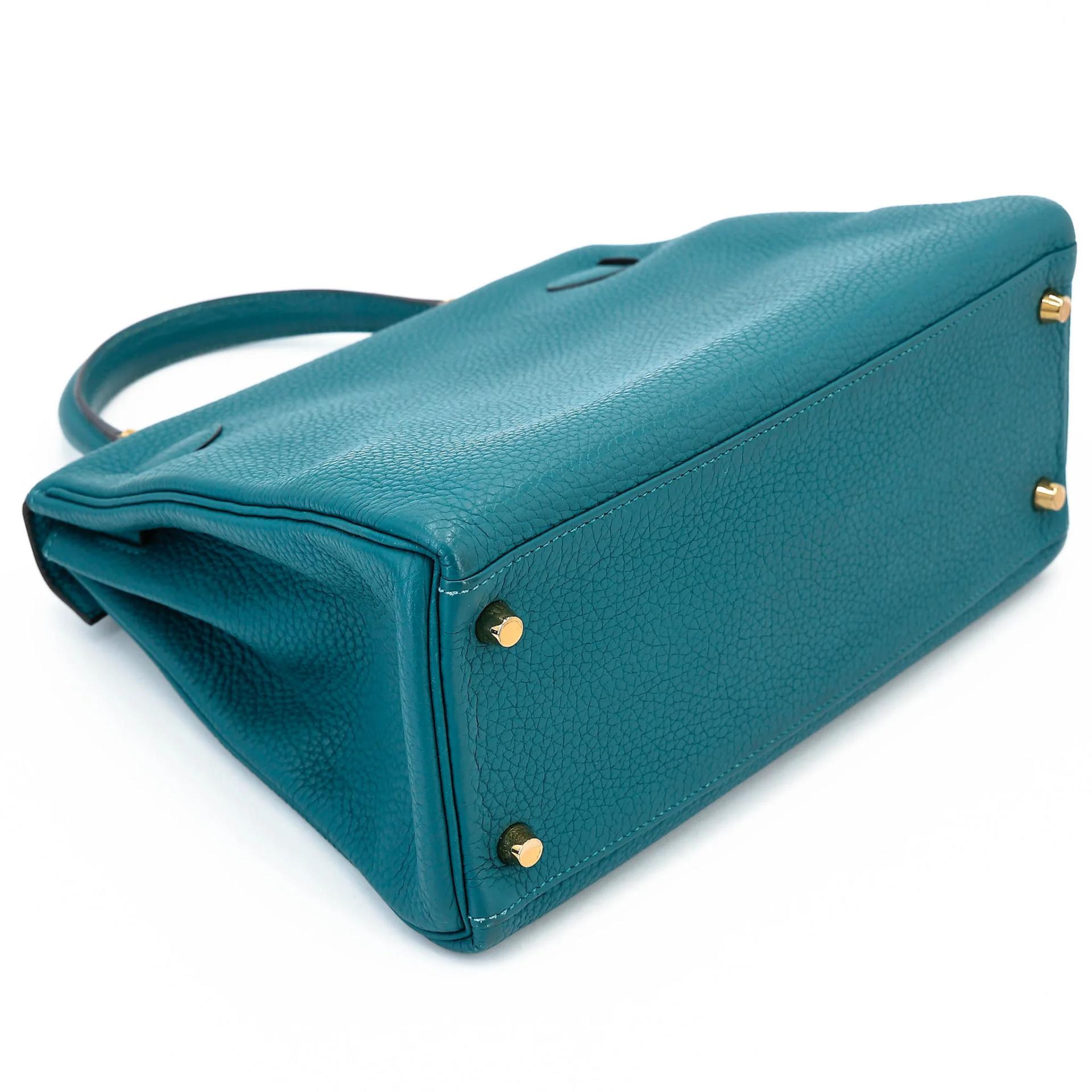 Very Good ( Rank A) HERMÈS Kelly 28 Colvert (1P) Togo Gold hardware D (2019) - 7