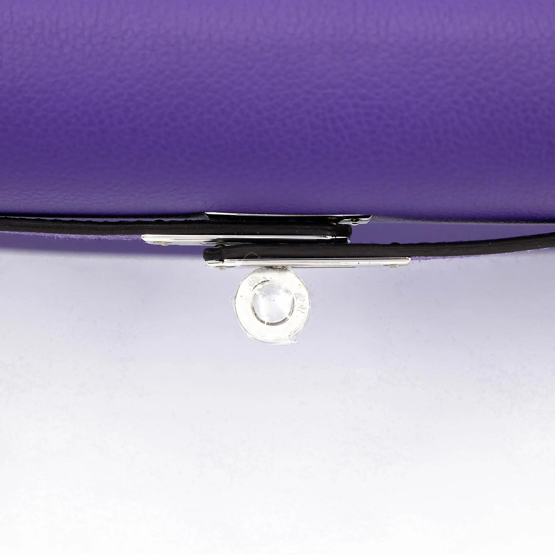 全新 HERMÈS 愛馬仕 Kelly Danse X3 絳紫色 Purple Evercolor皮 銀扣 G刻 2026年 - 8