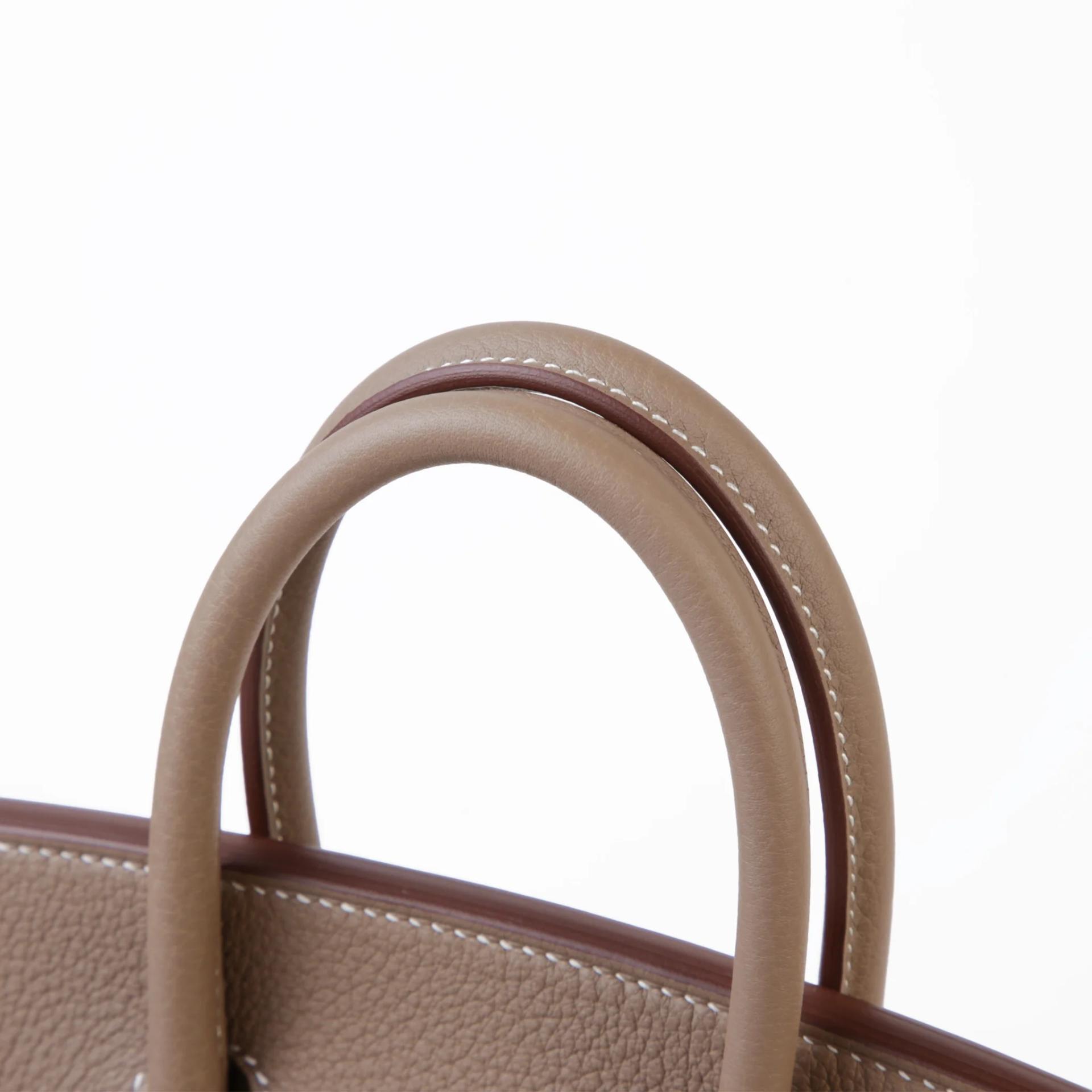 Brand New ( Rank N ) HERMÈS Birkin 25 Etoupe (18) Togo Palladium hardware G (2026) - 3