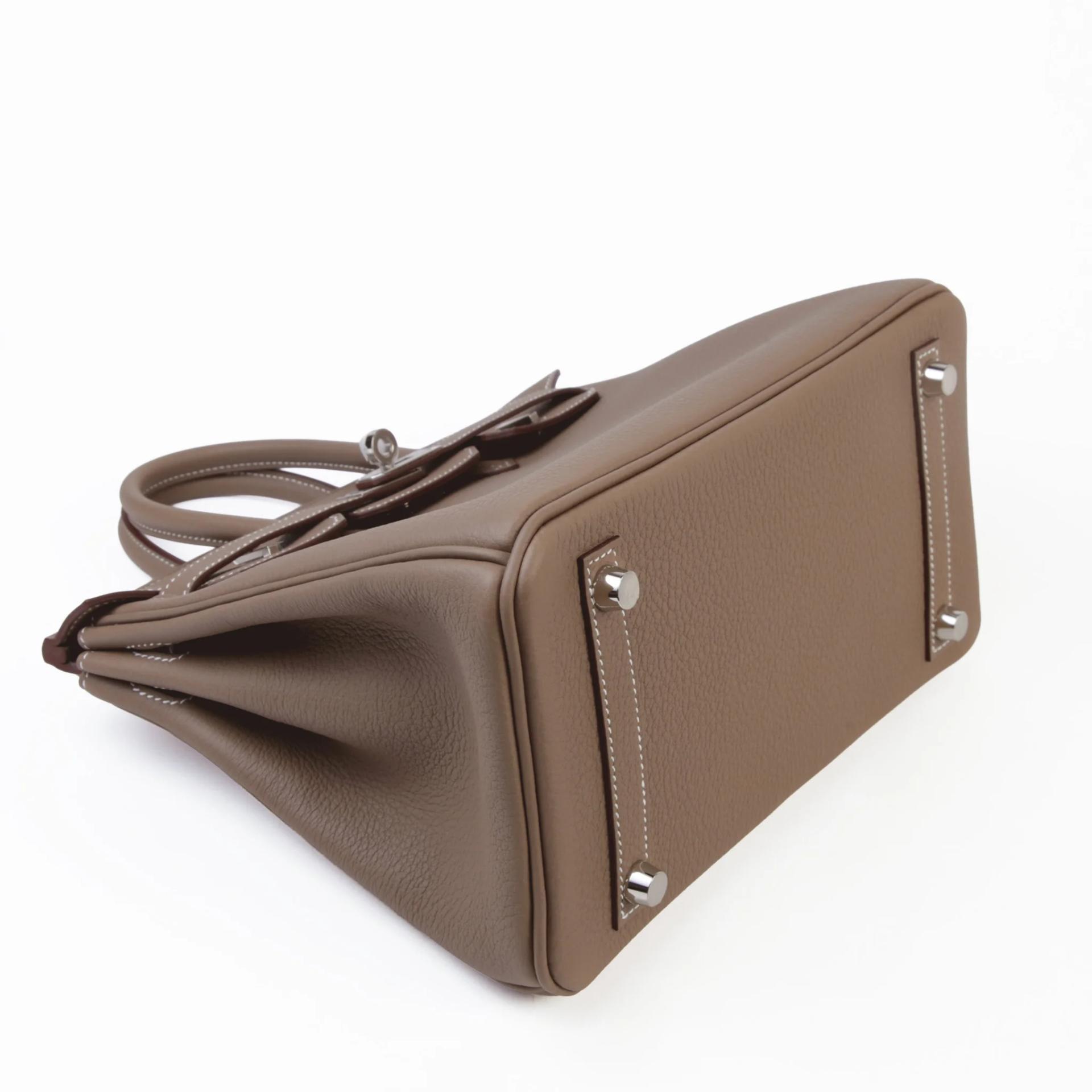 Brand New ( Rank N ) HERMÈS Birkin 25 Etoupe (18) Togo Palladium hardware G (2026) - 4