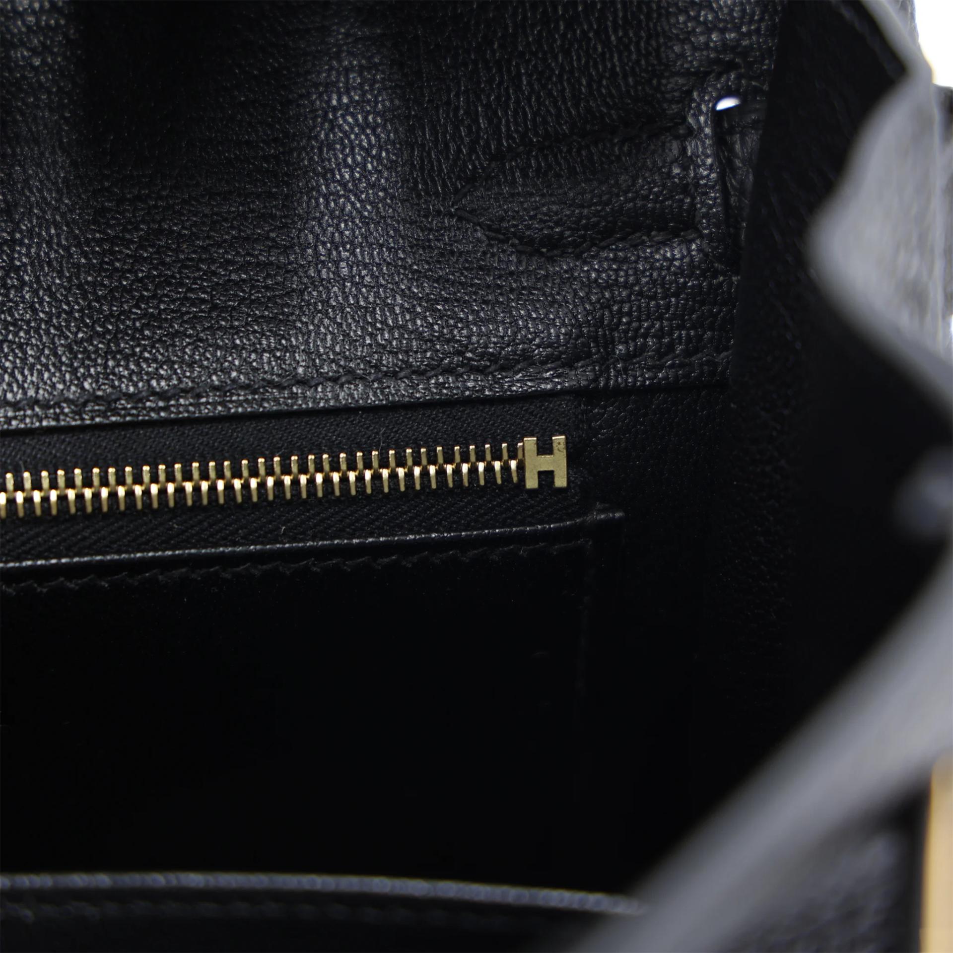 Brand New ( Rank N ) HERMÈS Birkin 25 Noir (89) Togo Gold hardware G (2026) - 15