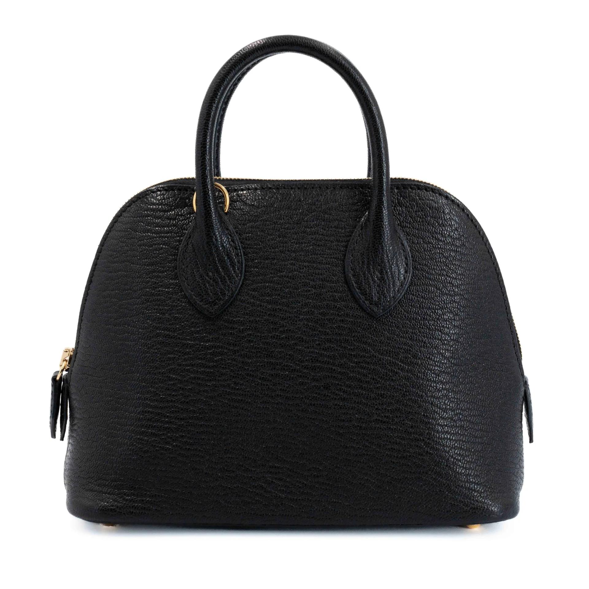 Excellent ( Rank SA ) HERMÈS Mini Bolide 1923 Noir (89) Chevre Gold hardware K (2025) - 1