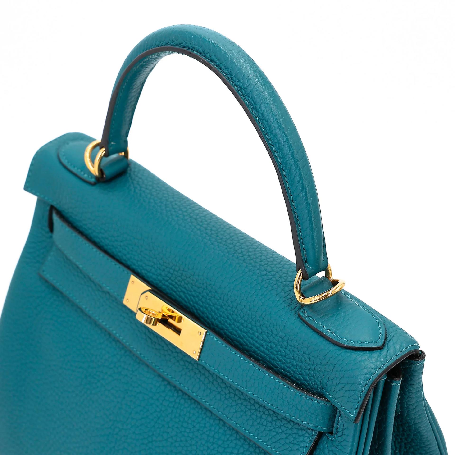 Very Good ( Rank A) HERMÈS Kelly 28 Colvert (1P) Togo Gold hardware D (2019) - 3