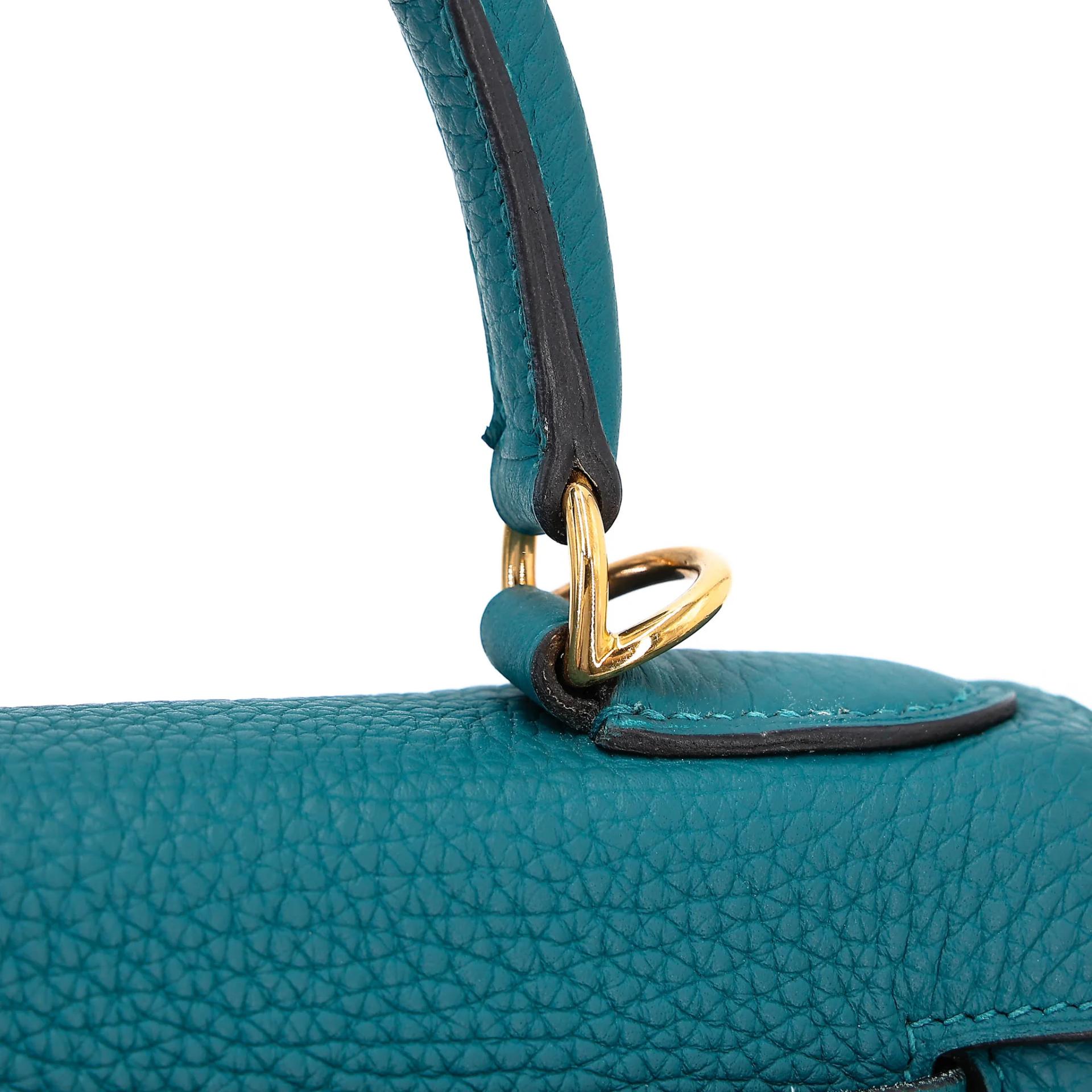 Very Good ( Rank A) HERMÈS Kelly 28 Colvert (1P) Togo Gold hardware D (2019) - 15