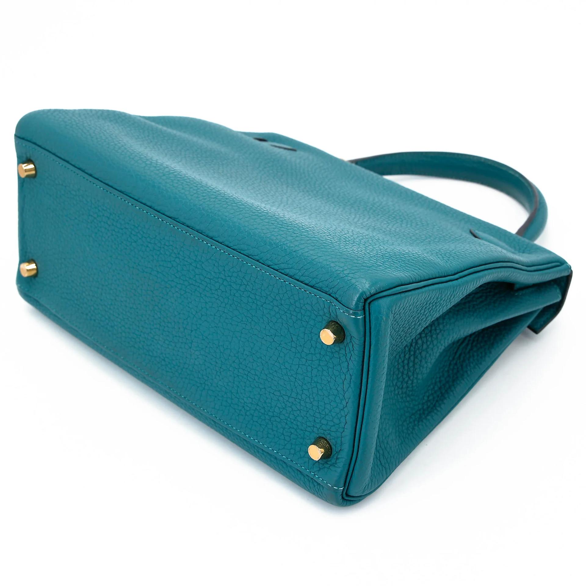 Very Good ( Rank A) HERMÈS Kelly 28 Colvert (1P) Togo Gold hardware D (2019) - 6