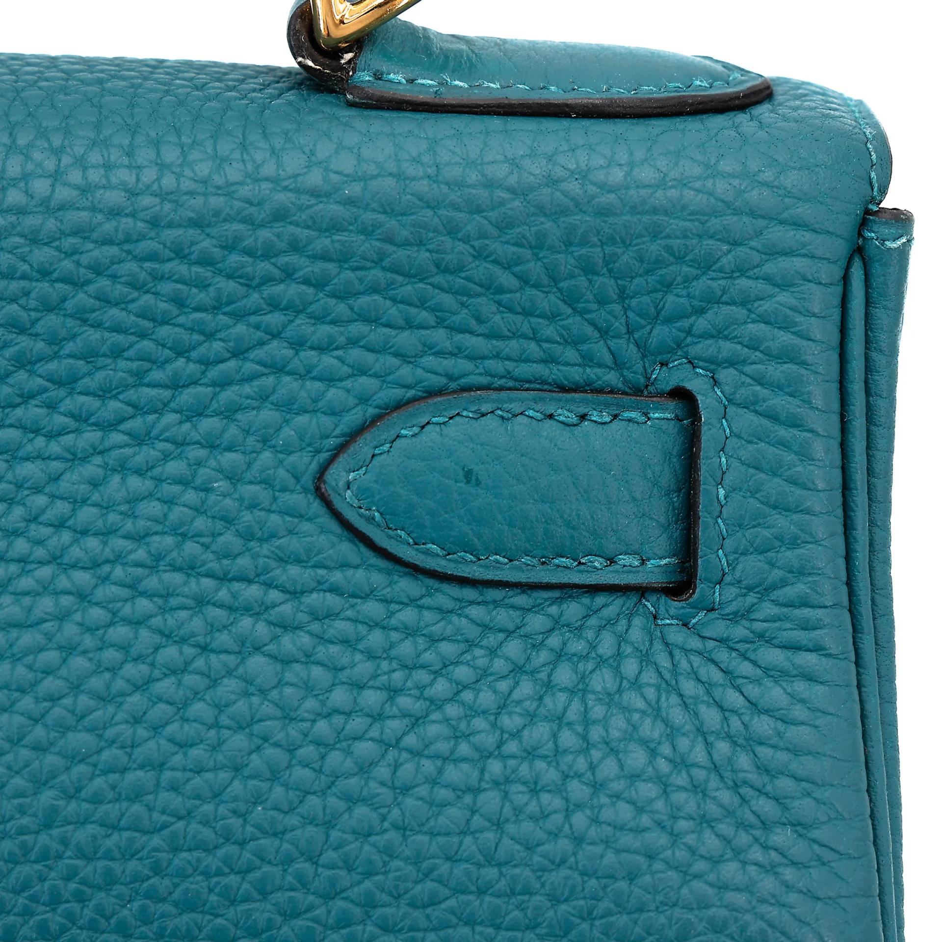 Very Good ( Rank A) HERMÈS Kelly 28 Colvert (1P) Togo Gold hardware D (2019) - 12
