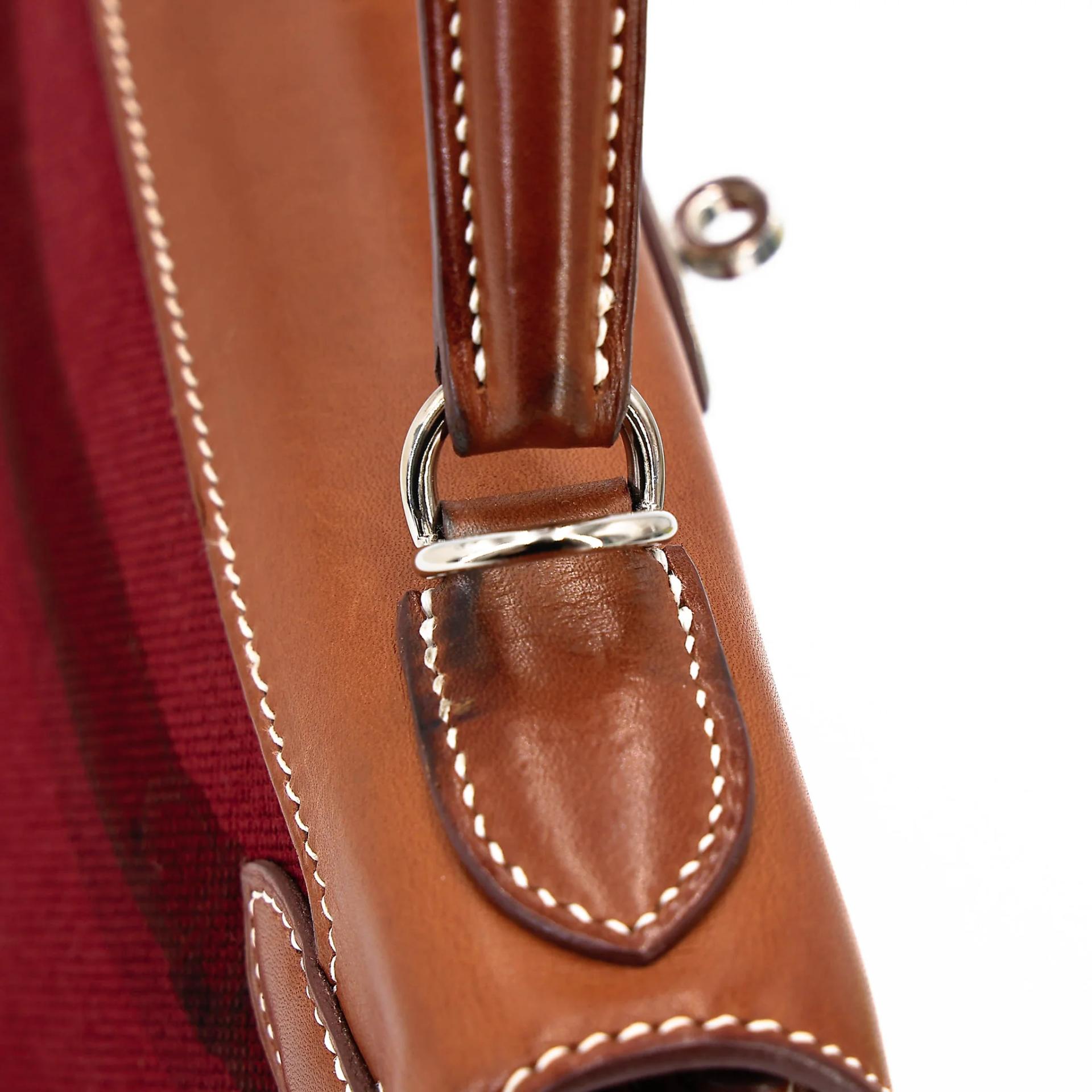 Good ( Rank AB) HERMÈS Limited Edition Kelly 28 Fauve (34) Gold (37) Barenia Palladium hardware Square O (2011) - 20