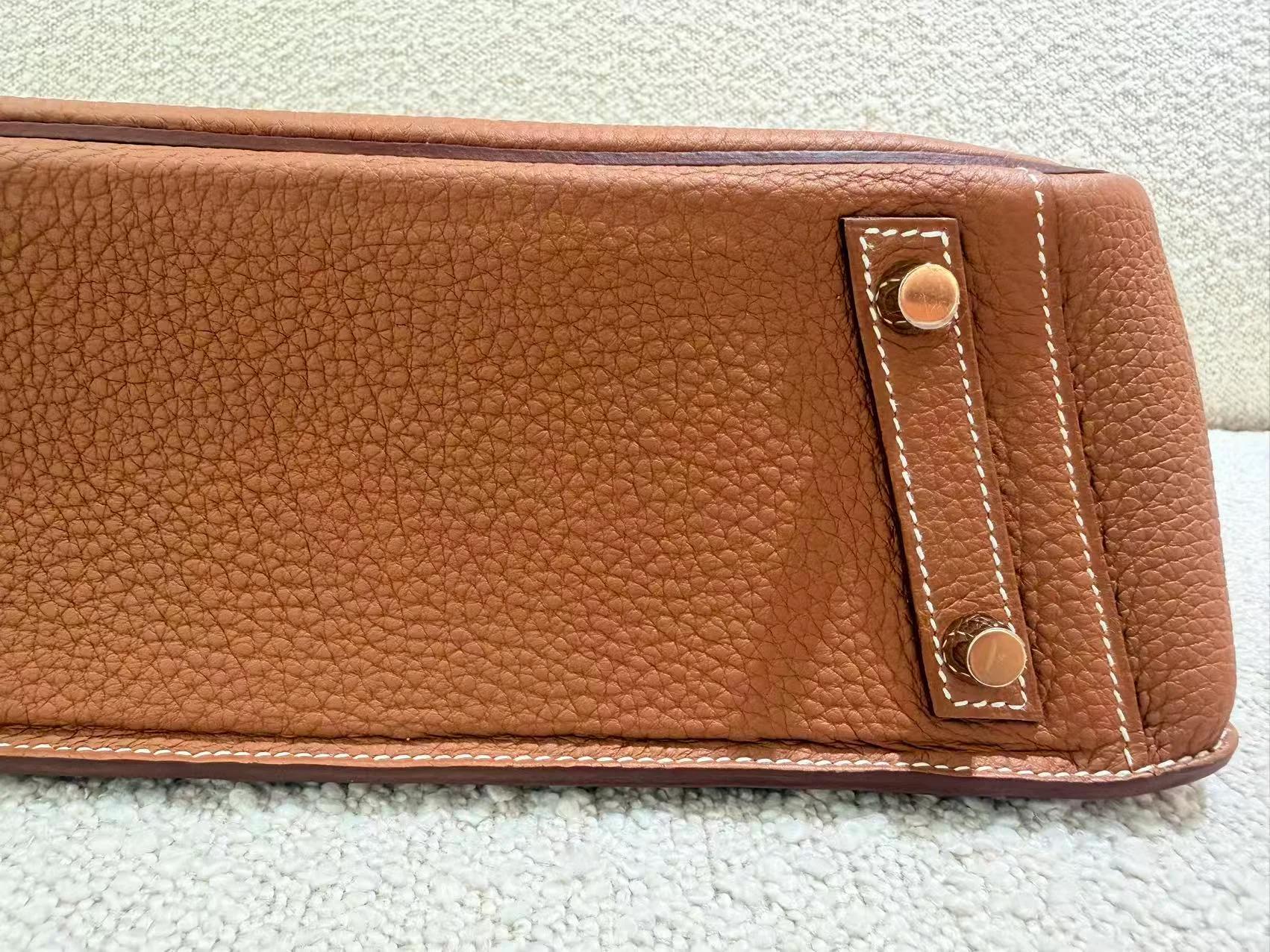 Unused ( Rank NS ) HERMÈS Limited Edition Birkin 30 en Desordre Gold (37) Swift Togo Vache Hunter Gold hardware W (2024) - 17