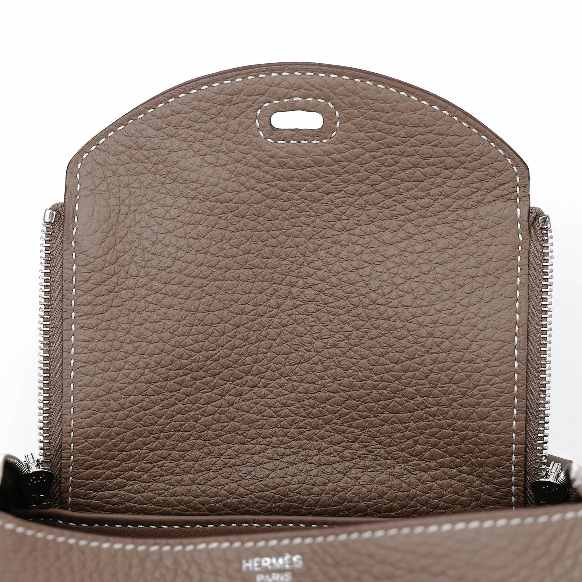 Brand New ( Rank N ) HERMÈS Mini Lindy Etoupe (18) Clemence Palladium hardware G (2026) - 13