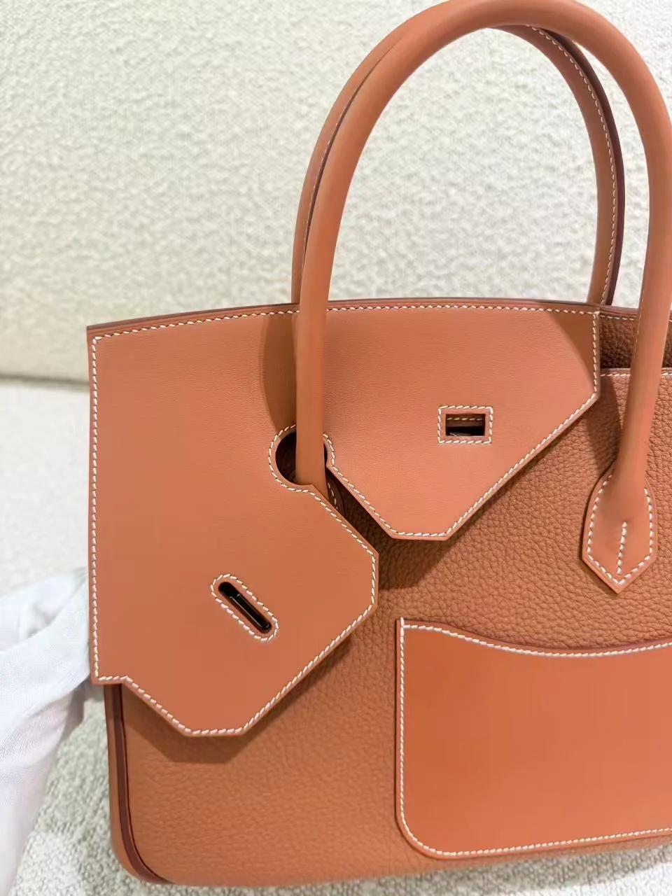Unused ( Rank NS ) HERMÈS Limited Edition Birkin 30 en Desordre Gold (37) Swift Togo Vache Hunter Gold hardware W (2024) - 23