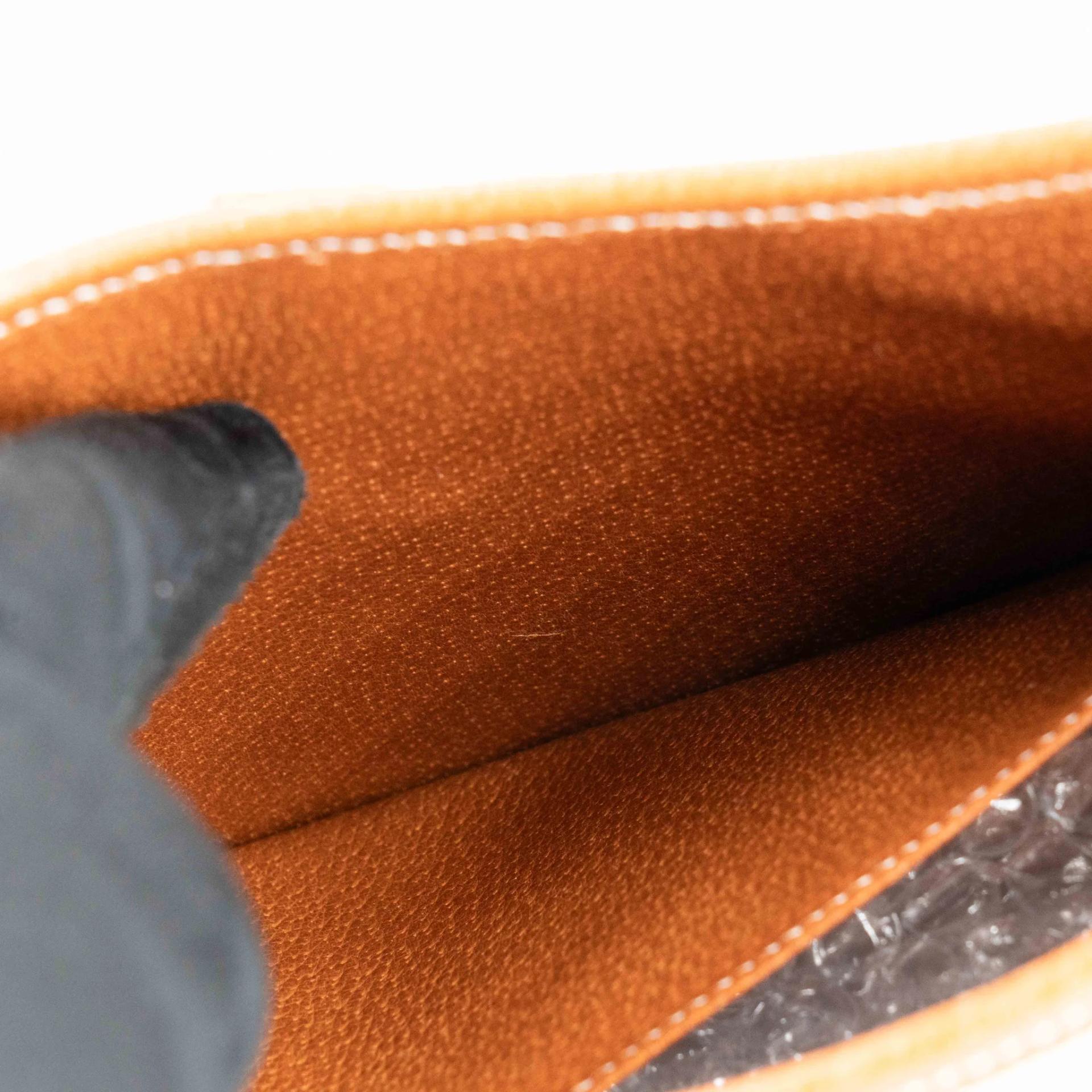 Very Good ( Rank A) HERMÈS Trim 31 Natural (27) Peau Porc Toile Camp canvas Gold hardware Circle Y (1995) - 32