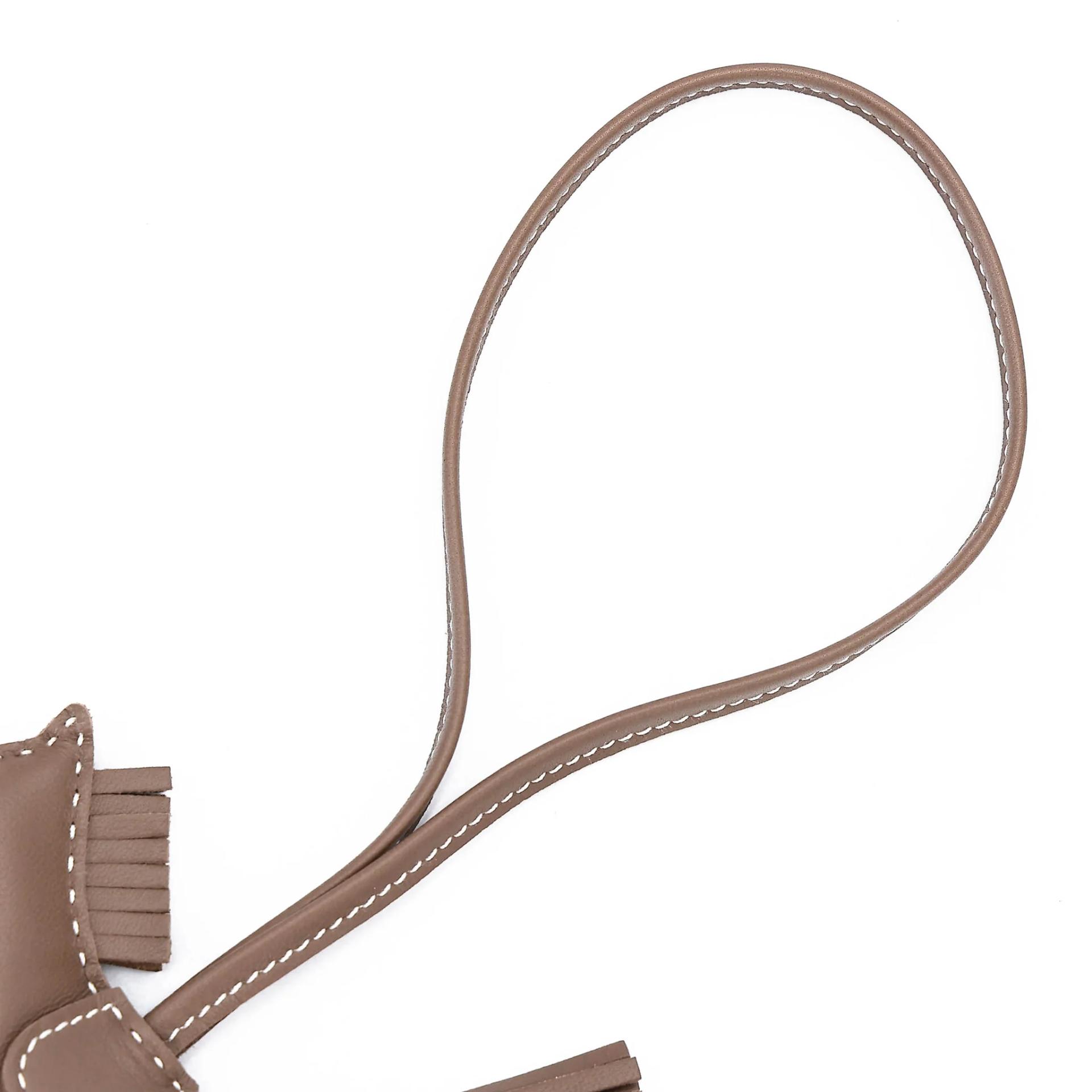 Brand New ( Rank N ) HERMÈS Rodeo PM Etoupe (18) Agneau Milo W (2024) - 5