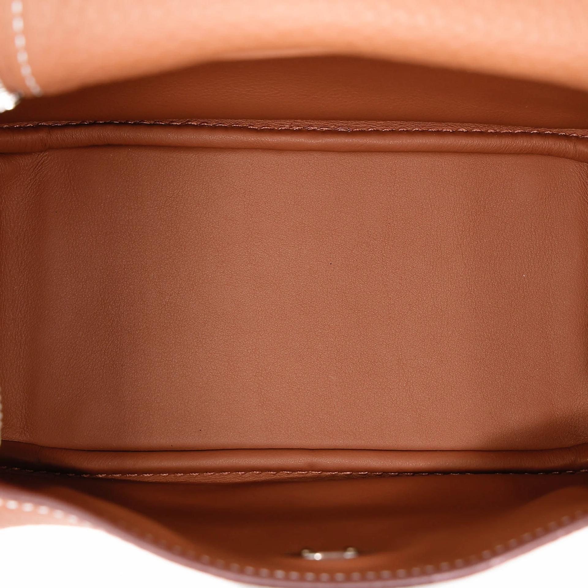 Brand New ( Rank N ) HERMÈS Mini Lindy II Gold (37) Clemence Palladium hardware K (2025) - 15