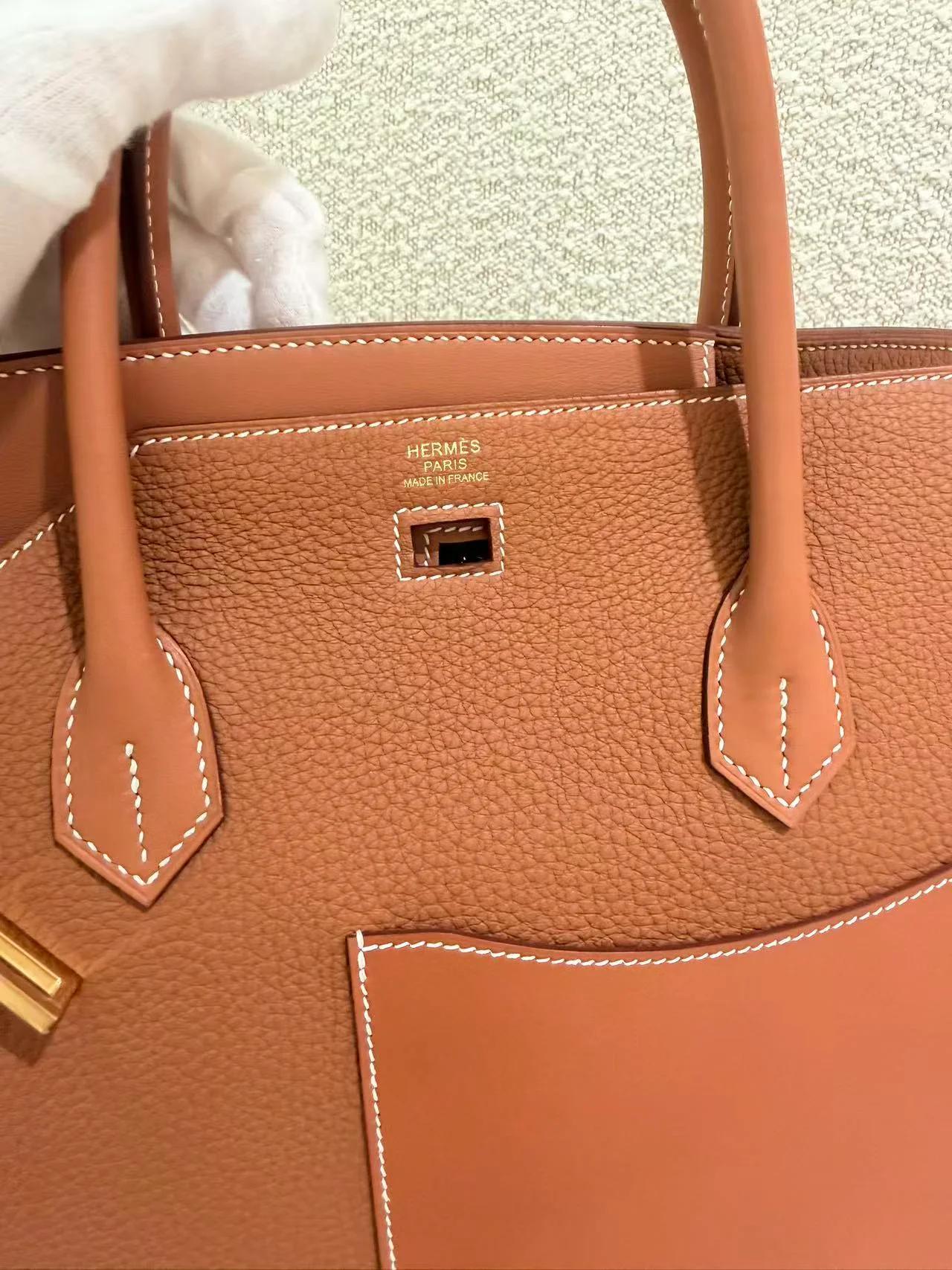 Unused ( Rank NS ) HERMÈS Limited Edition Birkin 30 en Desordre Gold (37) Swift Togo Vache Hunter Gold hardware W (2024) - 18