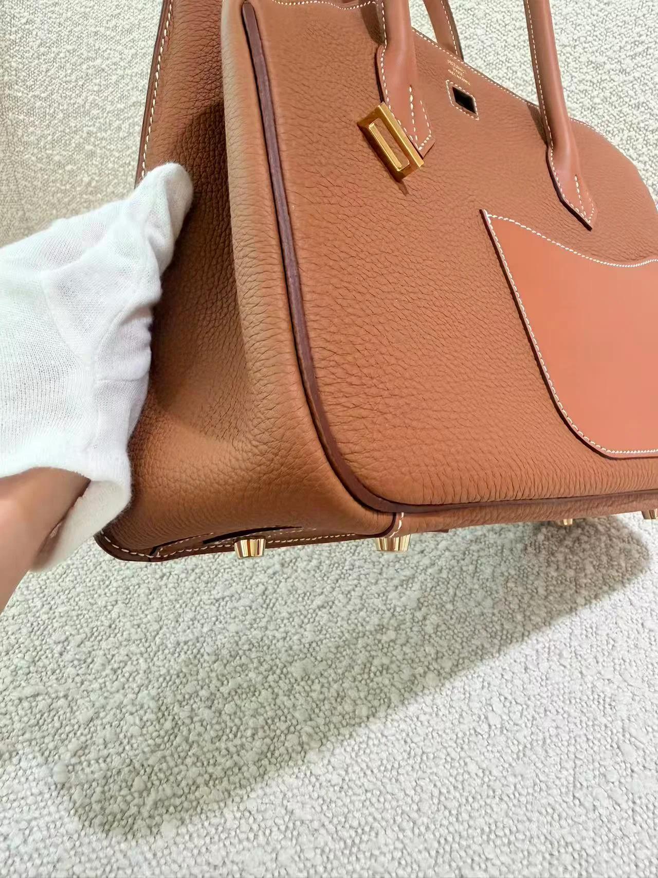 Unused ( Rank NS ) HERMÈS Limited Edition Birkin 30 en Desordre Gold (37) Swift Togo Vache Hunter Gold hardware W (2024) - 10