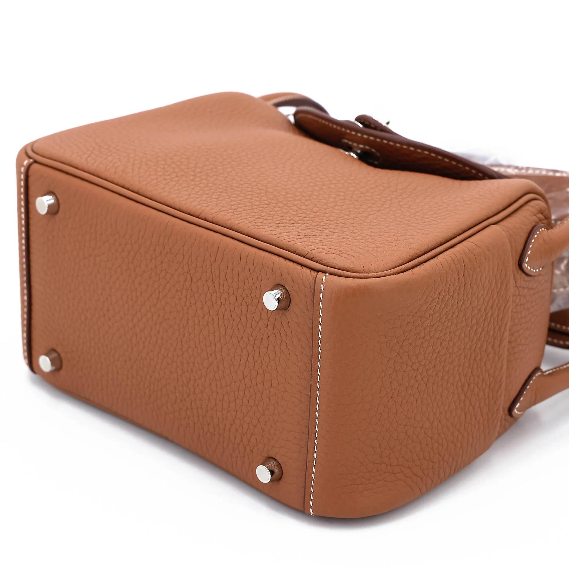 Brand New ( Rank N ) HERMÈS Mini Lindy II Gold (37) Clemence Palladium hardware K (2025) - 4