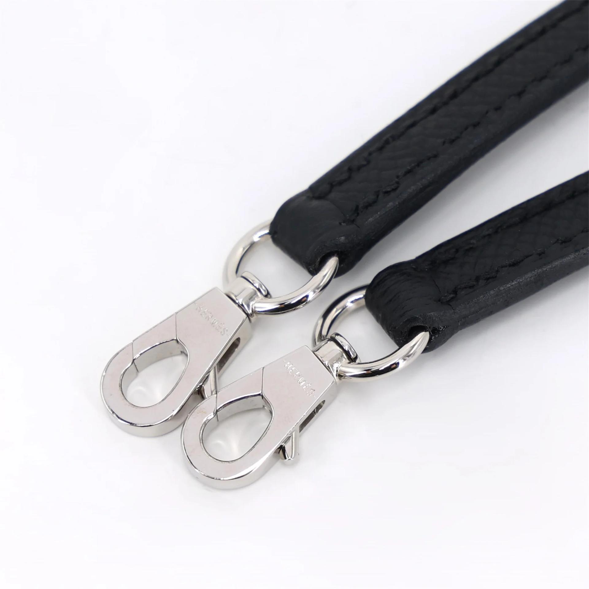 Very Good ( Rank A) HERMÈS Mini Kelly II Noir (89) Epsom Palladium hardware W (2024) - 20