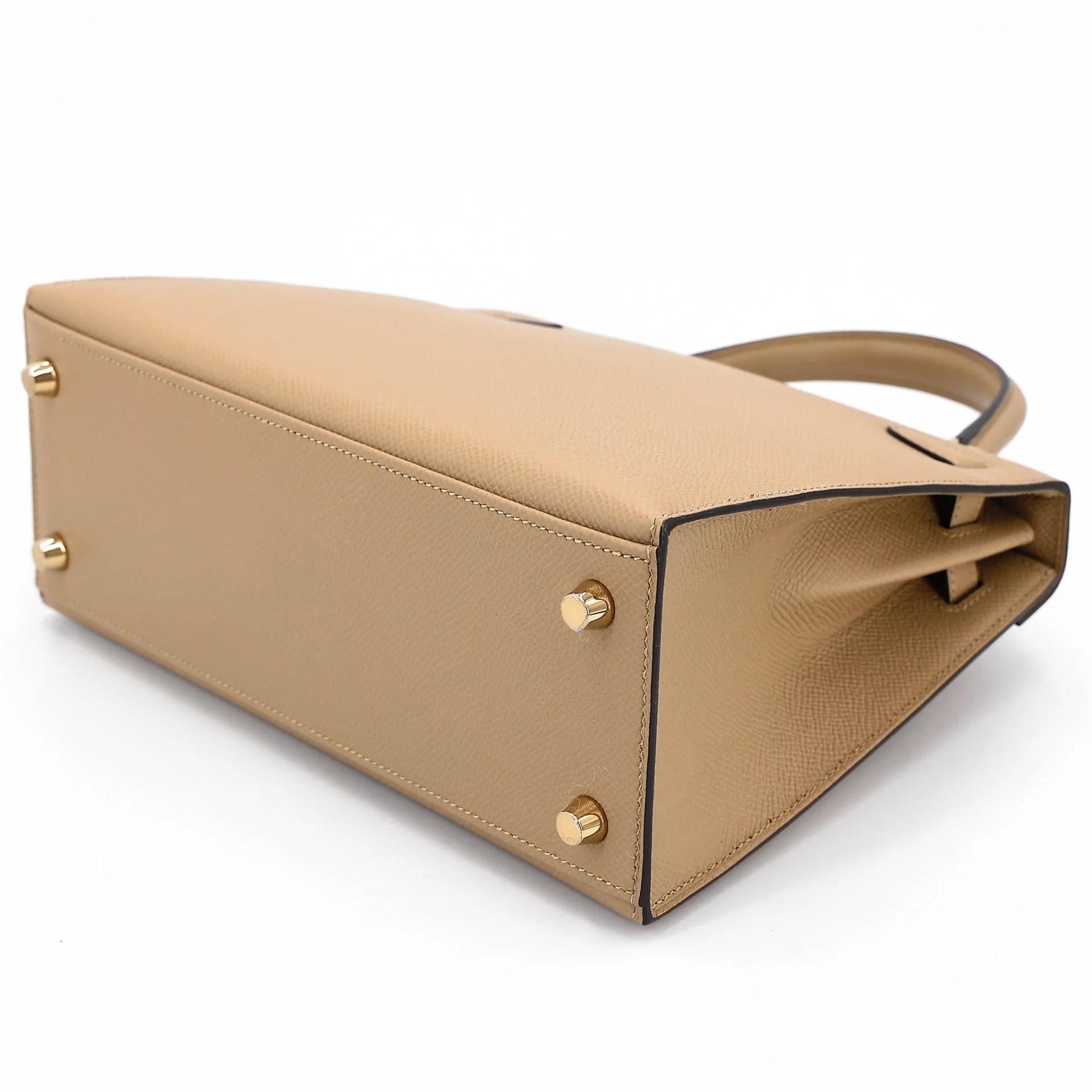 Brand New ( Rank N ) HERMÈS Kelly 25 Sellier Poussiere (1C) Epsom Permabrass hardware K (2025) - 6