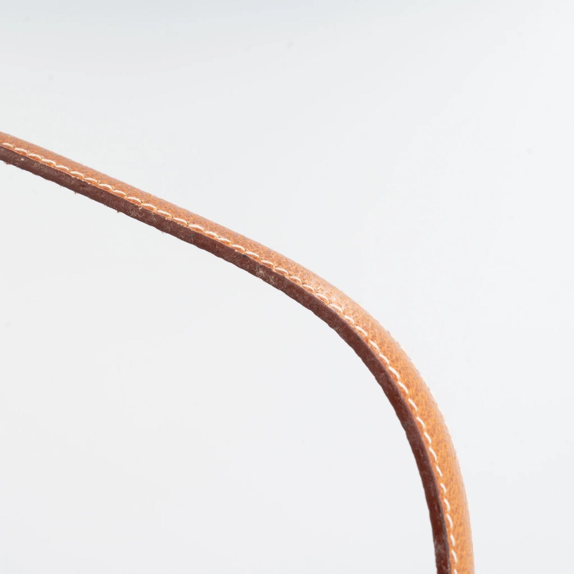 Very Good ( Rank A) HERMÈS Trim 31 Natural (27) Peau Porc Toile Camp canvas Gold hardware Circle Y (1995) - 18