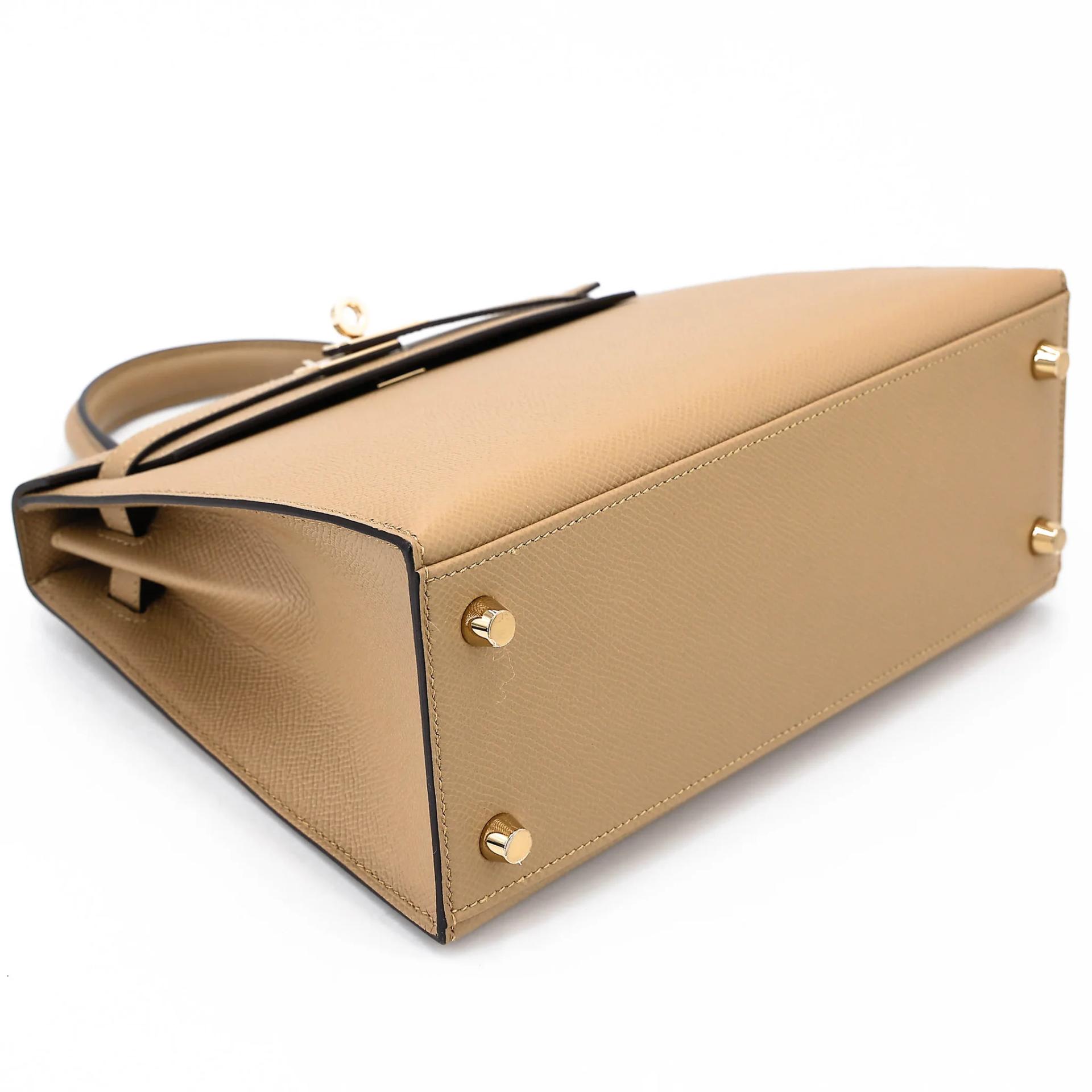 Brand New ( Rank N ) HERMÈS Kelly 25 Sellier Poussiere (1C) Epsom Permabrass hardware K (2025) - 5