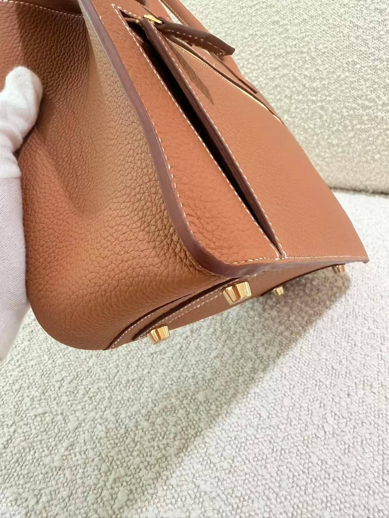 Unused ( Rank NS ) HERMÈS Limited Edition Birkin 30 en Desordre Gold (37) Swift Togo Vache Hunter Gold hardware W (2024) - 12