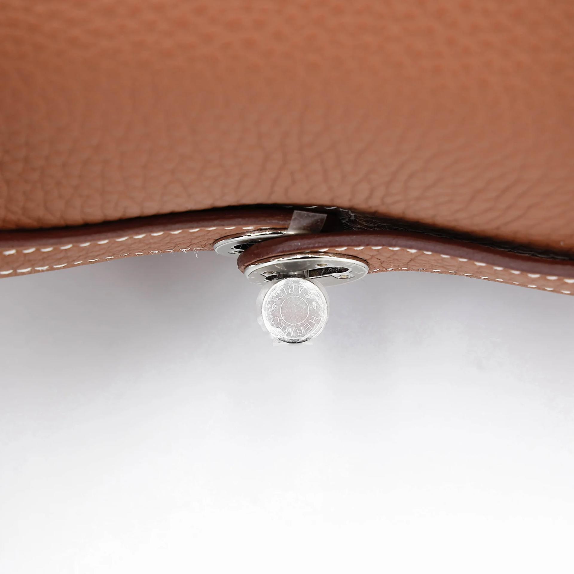 Brand New ( Rank N ) HERMÈS Mini Lindy II Gold (37) Clemence Palladium hardware K (2025) - 11