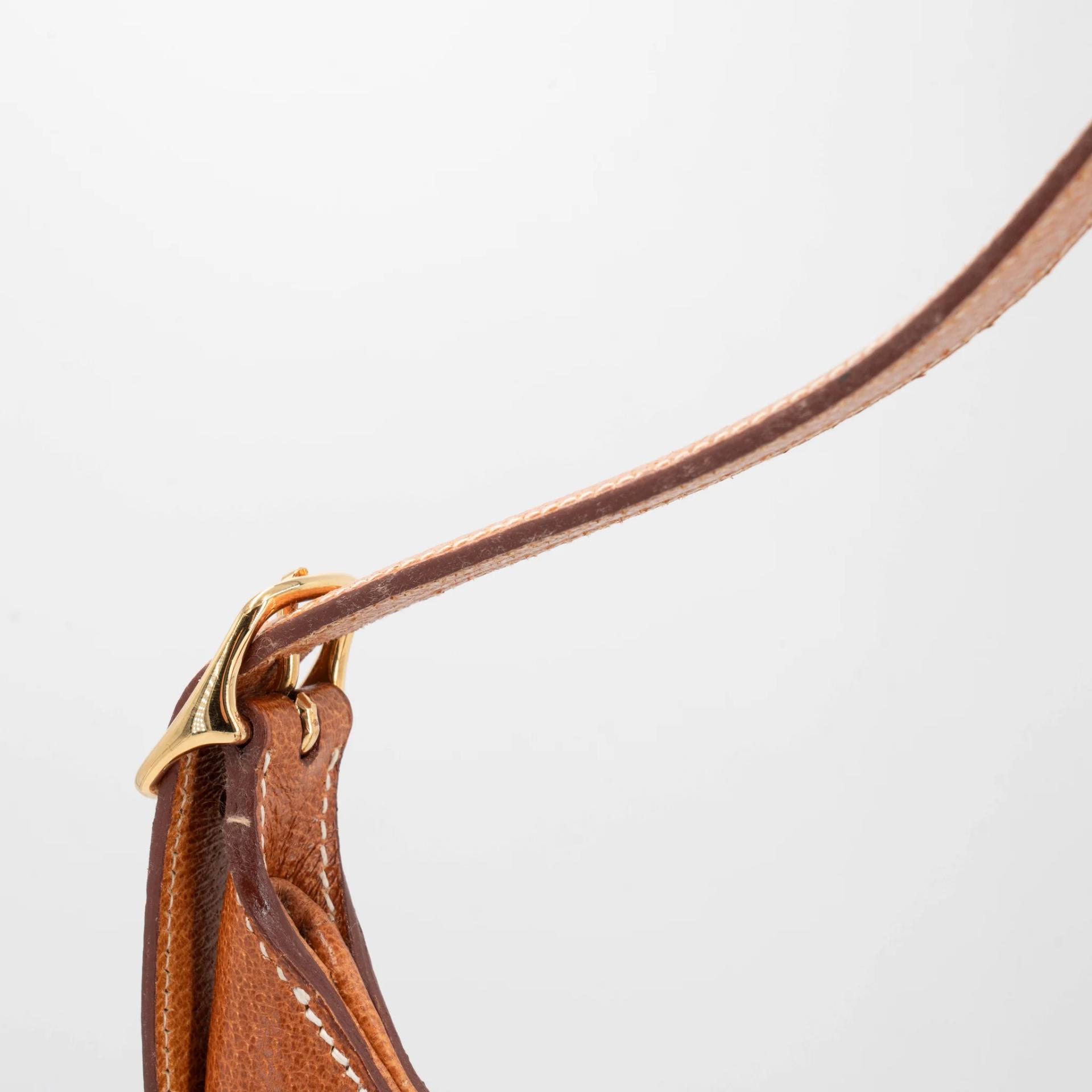 Very Good ( Rank A) HERMÈS Trim 31 Natural (27) Peau Porc Toile Camp canvas Gold hardware Circle Y (1995) - 19