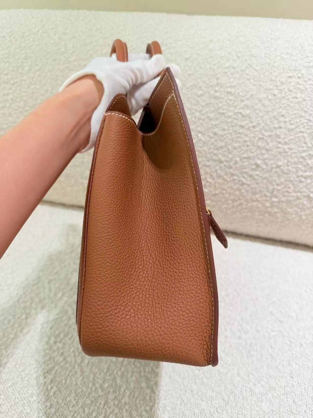 Unused ( Rank NS ) HERMÈS Limited Edition Birkin 30 en Desordre Gold (37) Swift Togo Vache Hunter Gold hardware W (2024) - 22