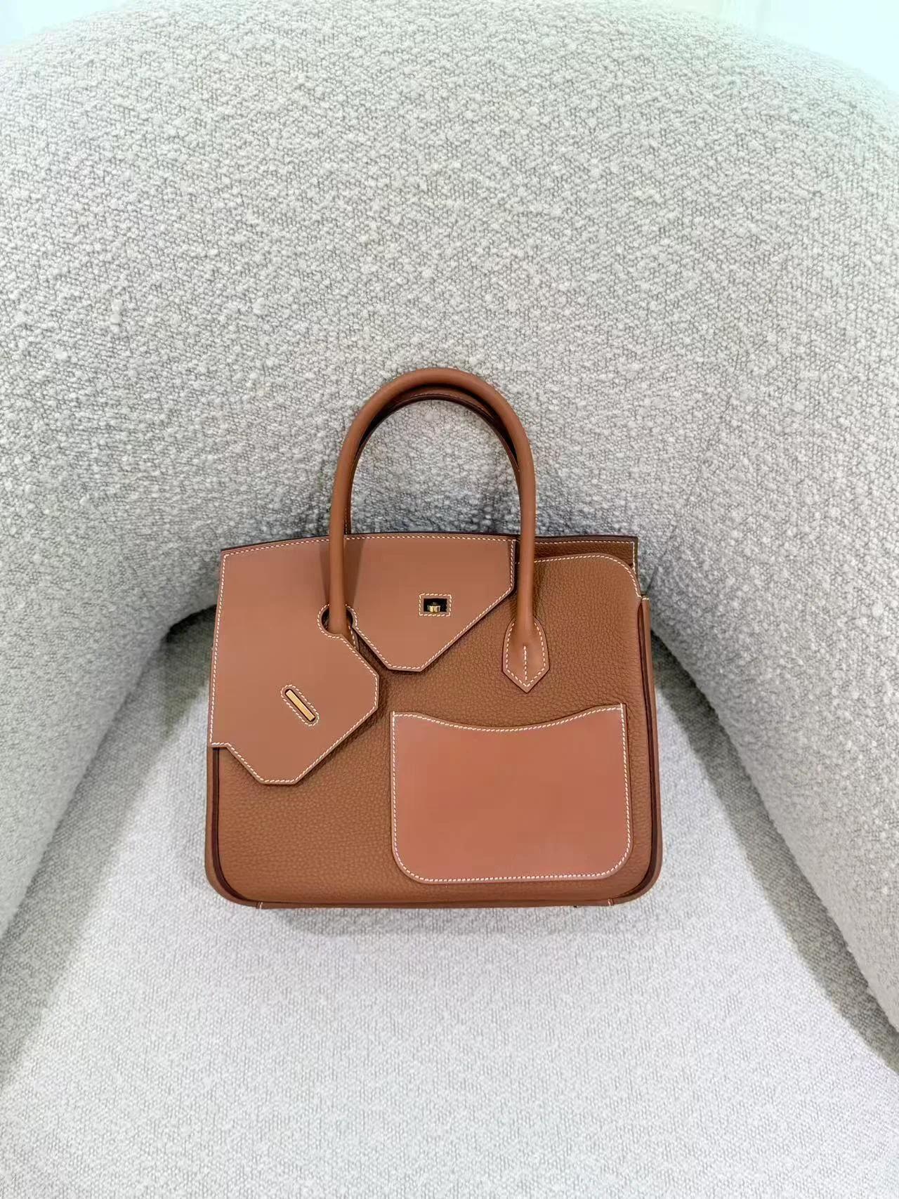 Unused ( Rank NS ) HERMÈS Limited Edition Birkin 30 en Desordre Gold (37) Swift Togo Vache Hunter Gold hardware W (2024) - 4
