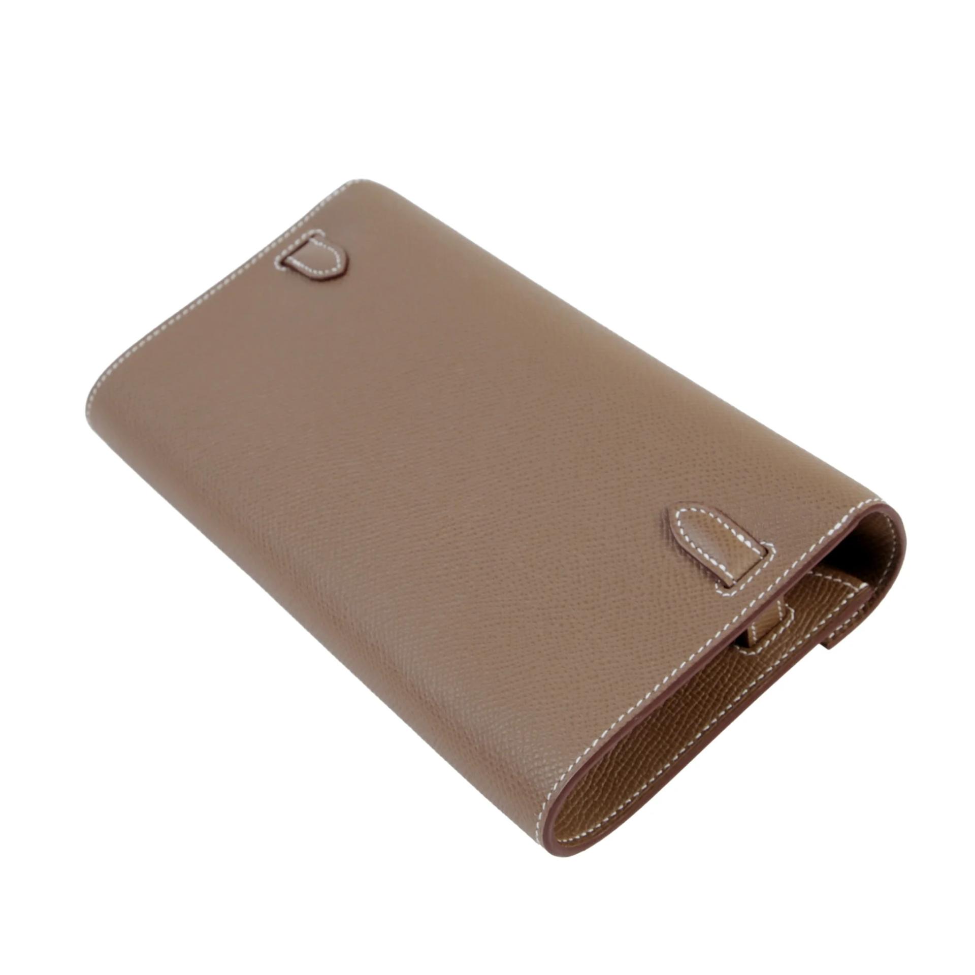 Brand New ( Rank N ) HERMÈS Kelly To Go Wallet Etoupe (18) Epsom Palladium hardware G (2026) - 6