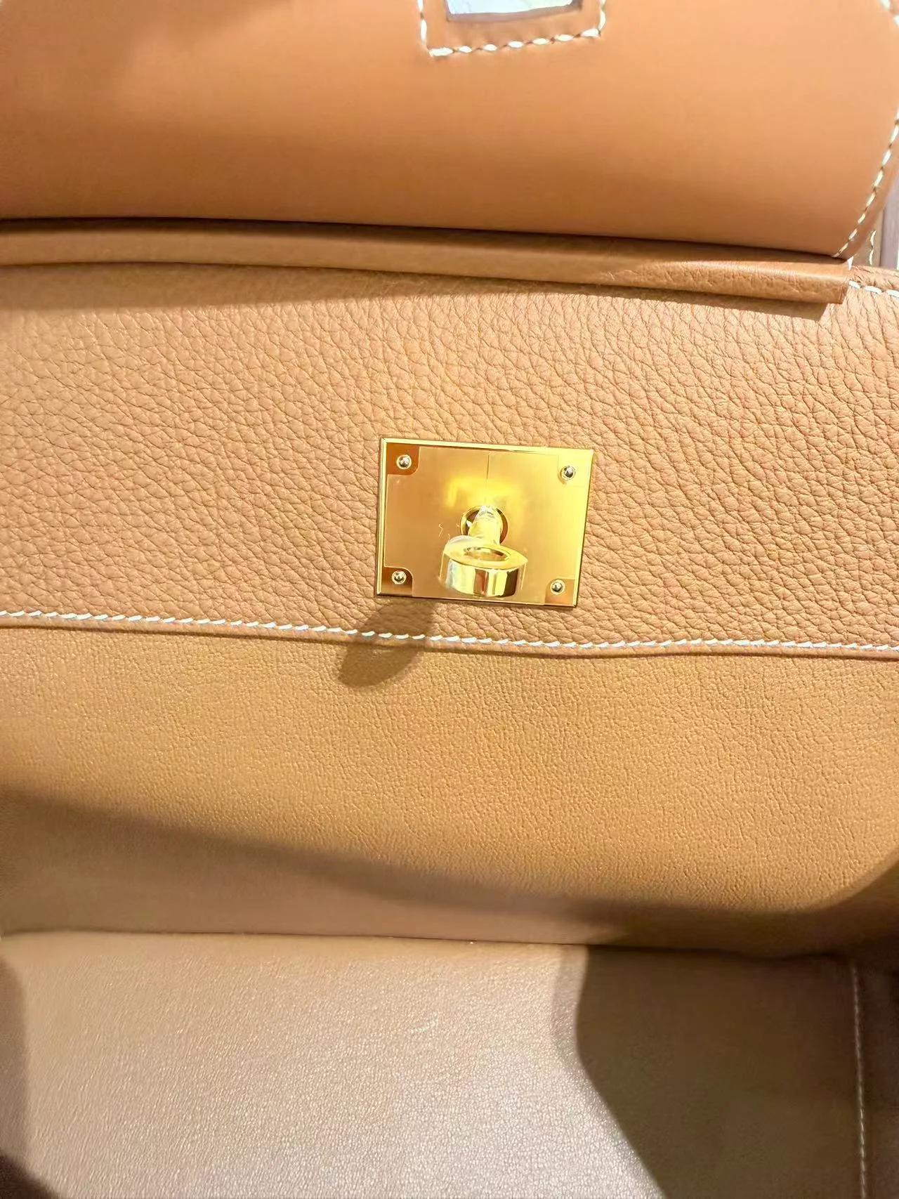 Unused ( Rank NS ) HERMÈS Limited Edition Birkin 30 en Desordre Gold (37) Swift Togo Vache Hunter Gold hardware W (2024) - 24