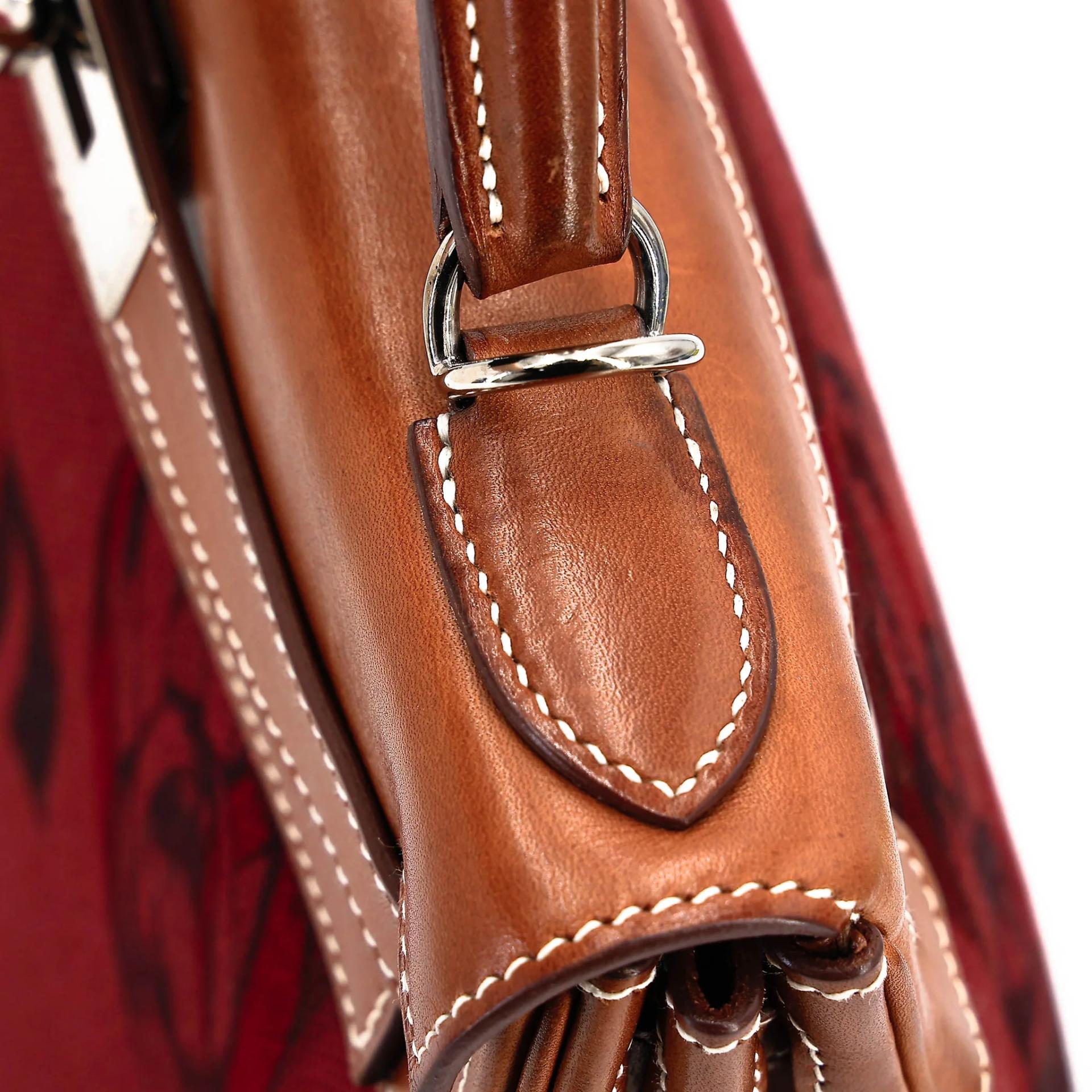Good ( Rank AB) HERMÈS Limited Edition Kelly 28 Fauve (34) Gold (37) Barenia Palladium hardware Square O (2011) - 18