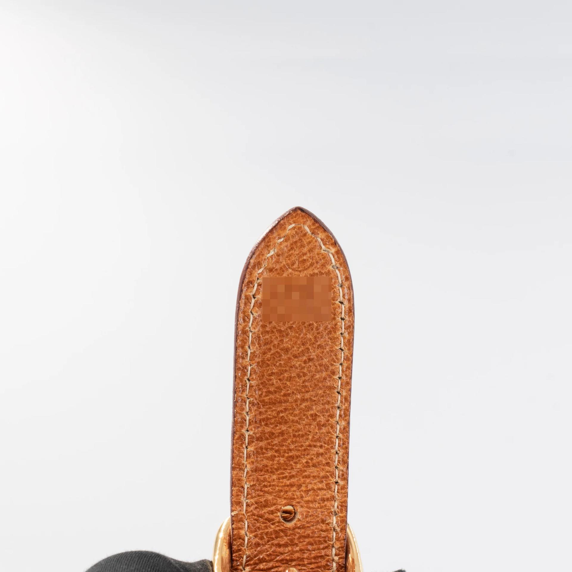 Very Good ( Rank A) HERMÈS Trim 31 Natural (27) Peau Porc Toile Camp canvas Gold hardware Circle Y (1995) - 34