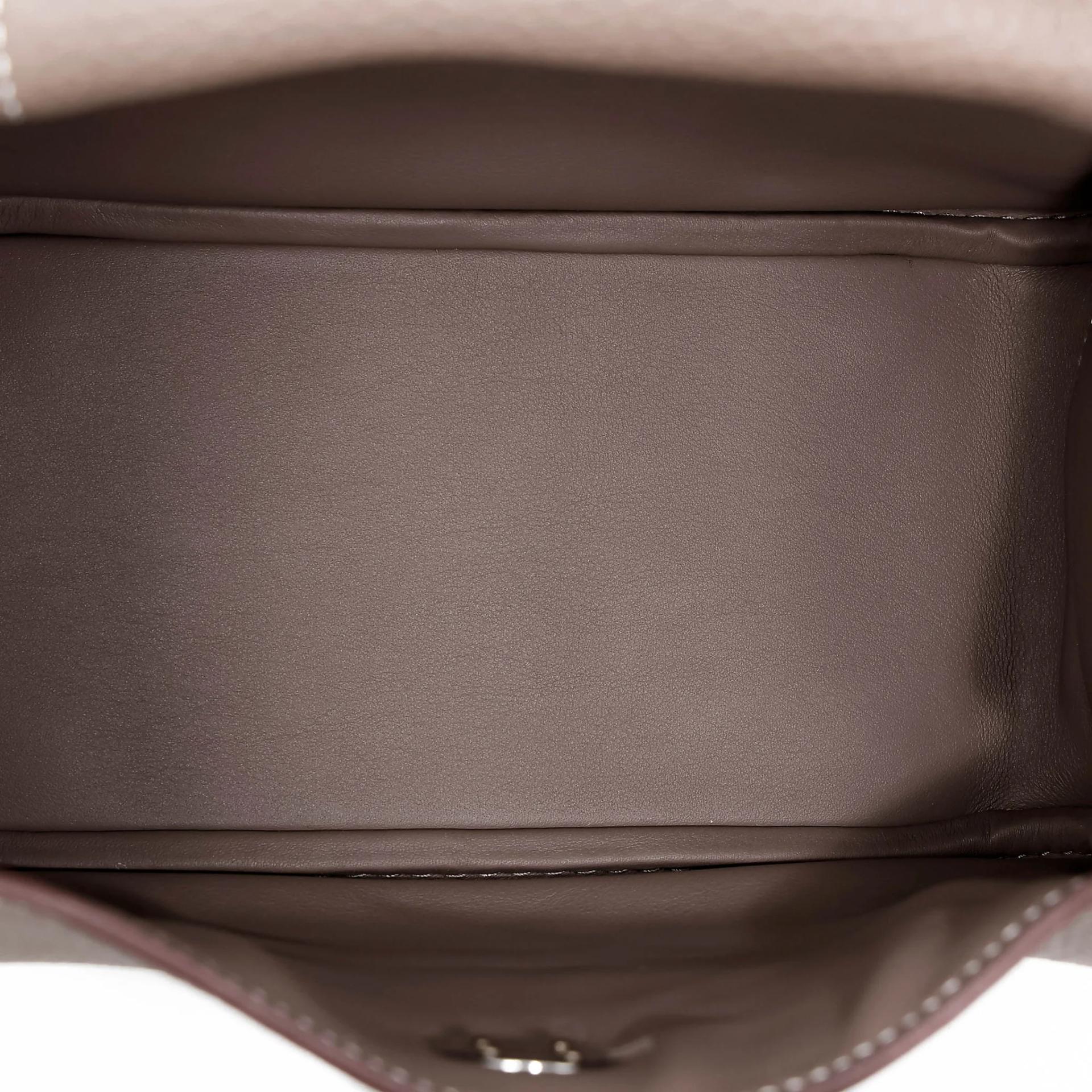 Brand New ( Rank N ) HERMÈS Mini Lindy Etoupe (18) Clemence Palladium hardware G (2026) - 15