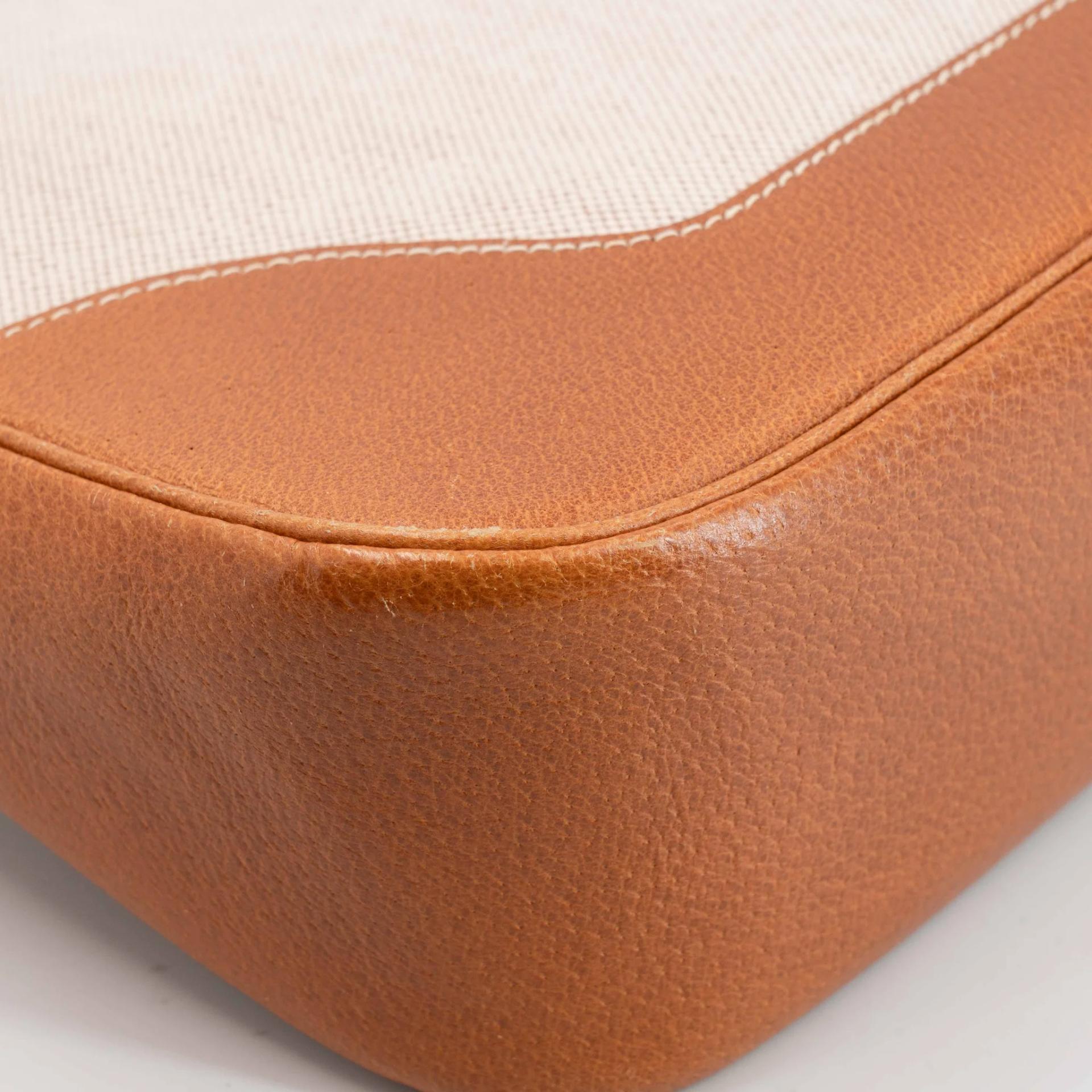 Very Good ( Rank A) HERMÈS Trim 31 Natural (27) Peau Porc Toile Camp canvas Gold hardware Circle Y (1995) - 12
