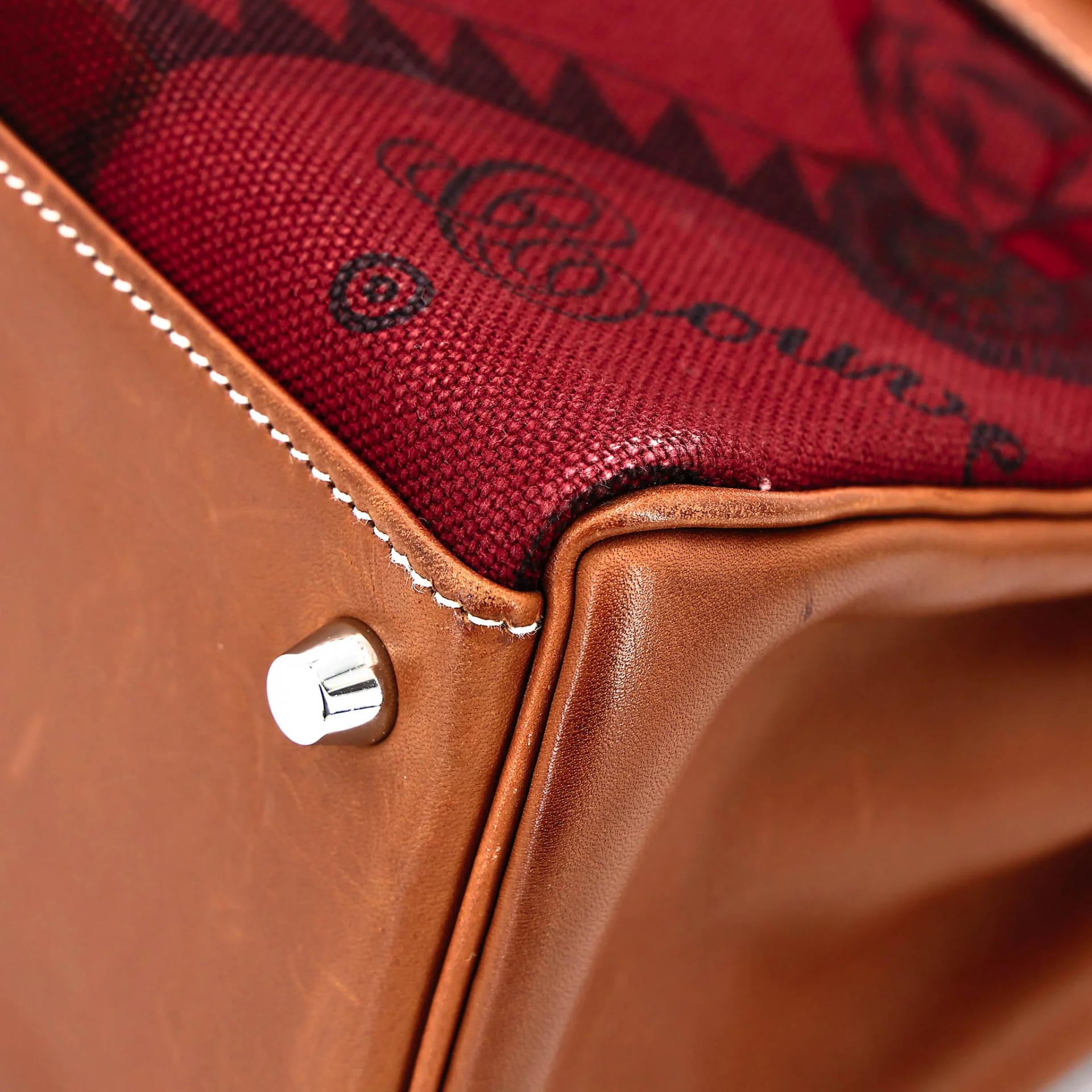 Good ( Rank AB) HERMÈS Limited Edition Kelly 28 Fauve (34) Gold (37) Barenia Palladium hardware Square O (2011) - 8