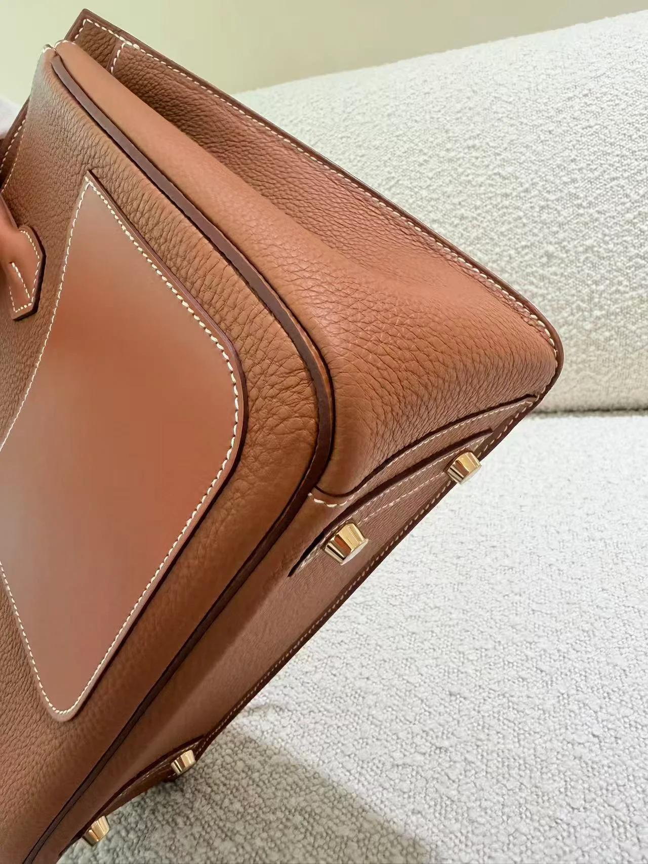 Unused ( Rank NS ) HERMÈS Limited Edition Birkin 30 en Desordre Gold (37) Swift Togo Vache Hunter Gold hardware W (2024) - 11