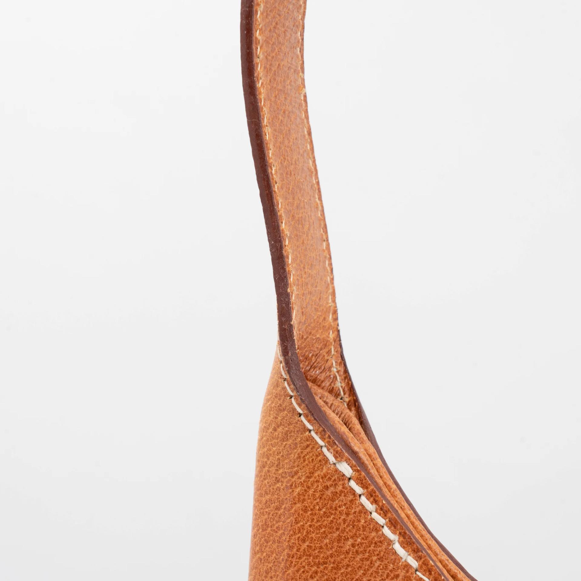 Very Good ( Rank A) HERMÈS Trim 31 Natural (27) Peau Porc Toile Camp canvas Gold hardware Circle Y (1995) - 28