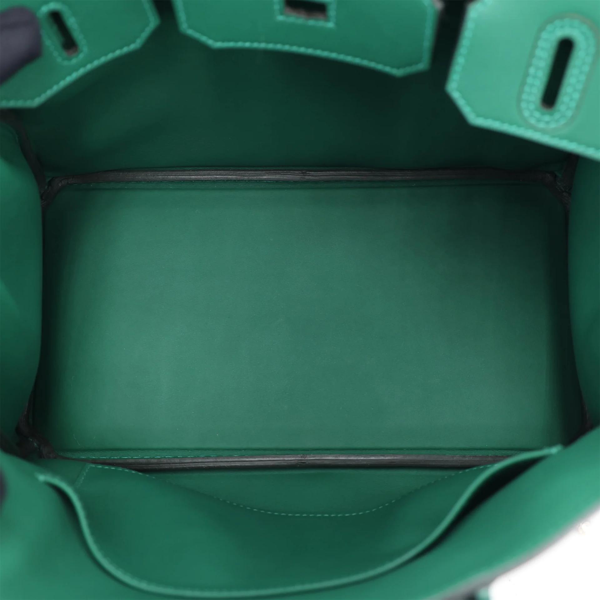 全新 HERMÈS 愛馬仕 Birkin 30 Colormatic 65 Vert Moyen 寶石綠 Swift牛皮 銀扣 K刻 2025年 - 11