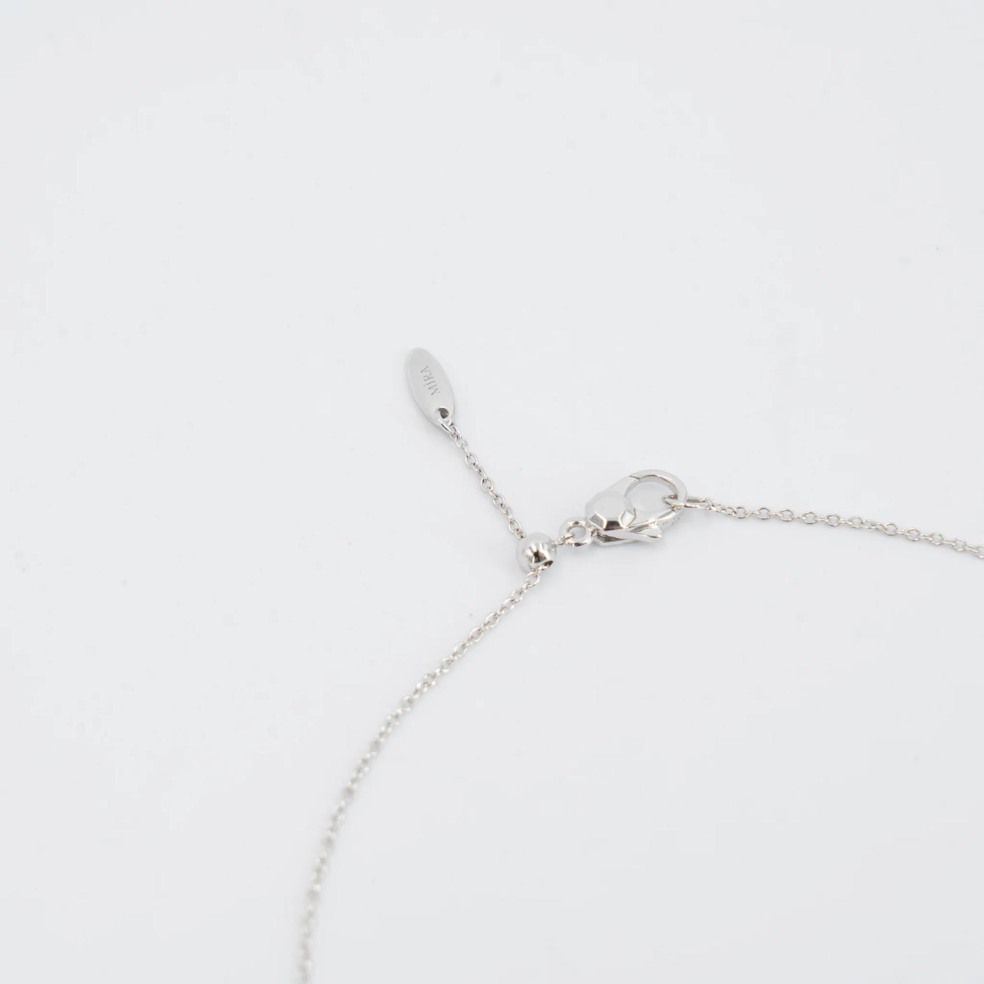ランク N 新品 Mira THE MIRA ルビー ネックレス レッド K18ホワイトゴールド - 5