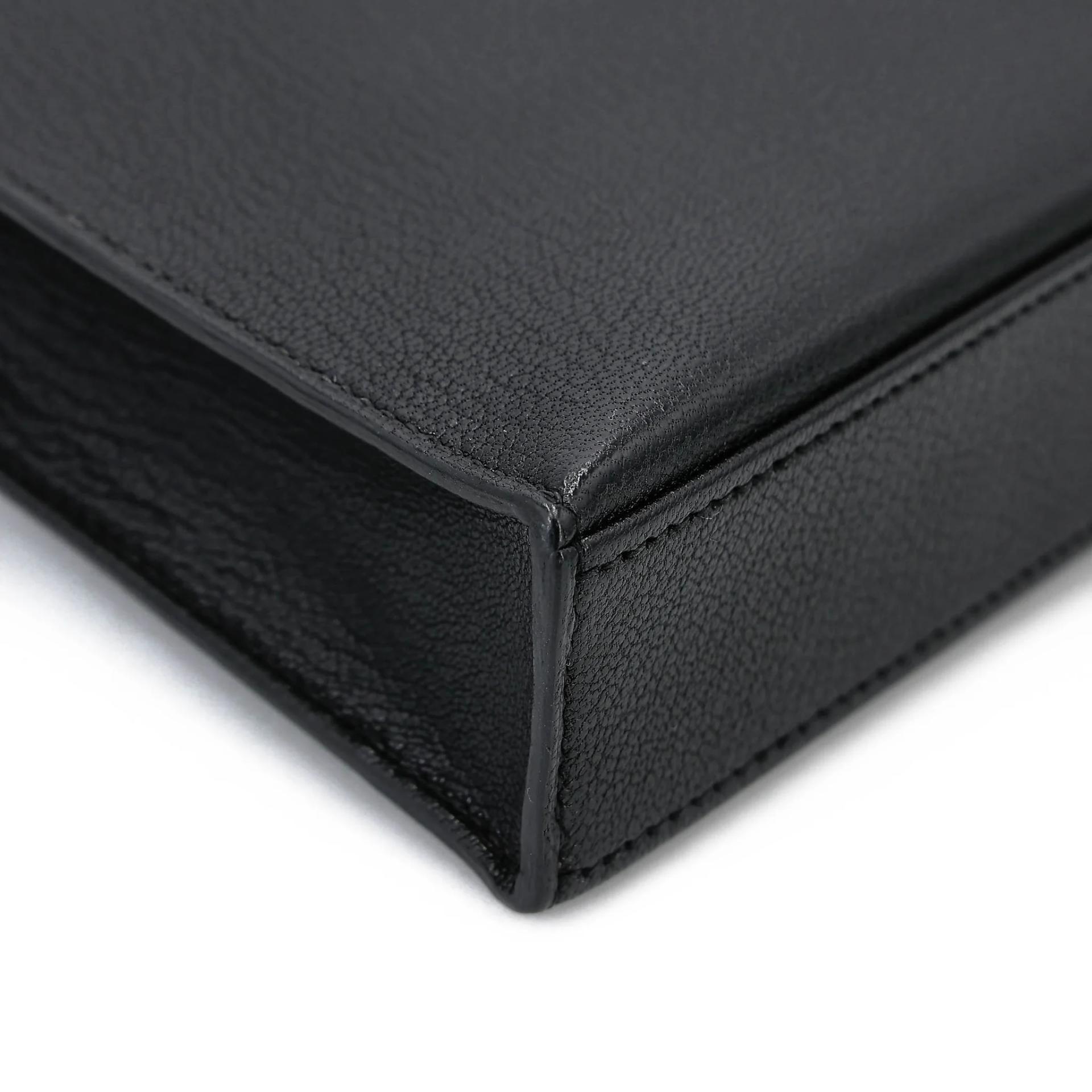 SA超美品 HERMÈS 愛馬仕 Kelly Elan 89 黑色 Noir (Black) Chamkila皮 銀扣 W刻 2024年 - 11