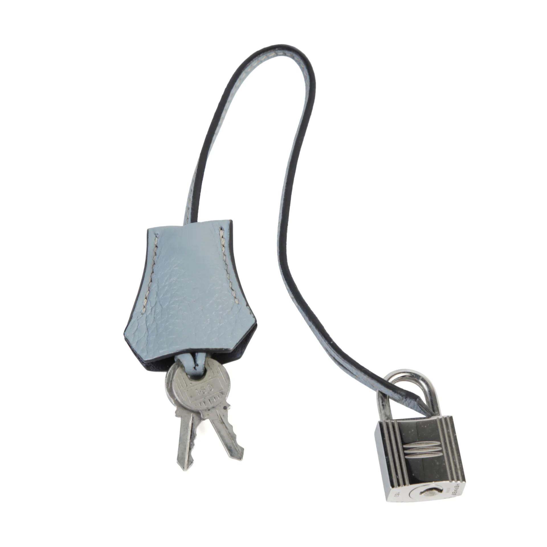Very Good ( Rank A) HERMÈS Birkin 30 Bleu Lin (J7) Togo Palladium hardware Square N (2010) - 15