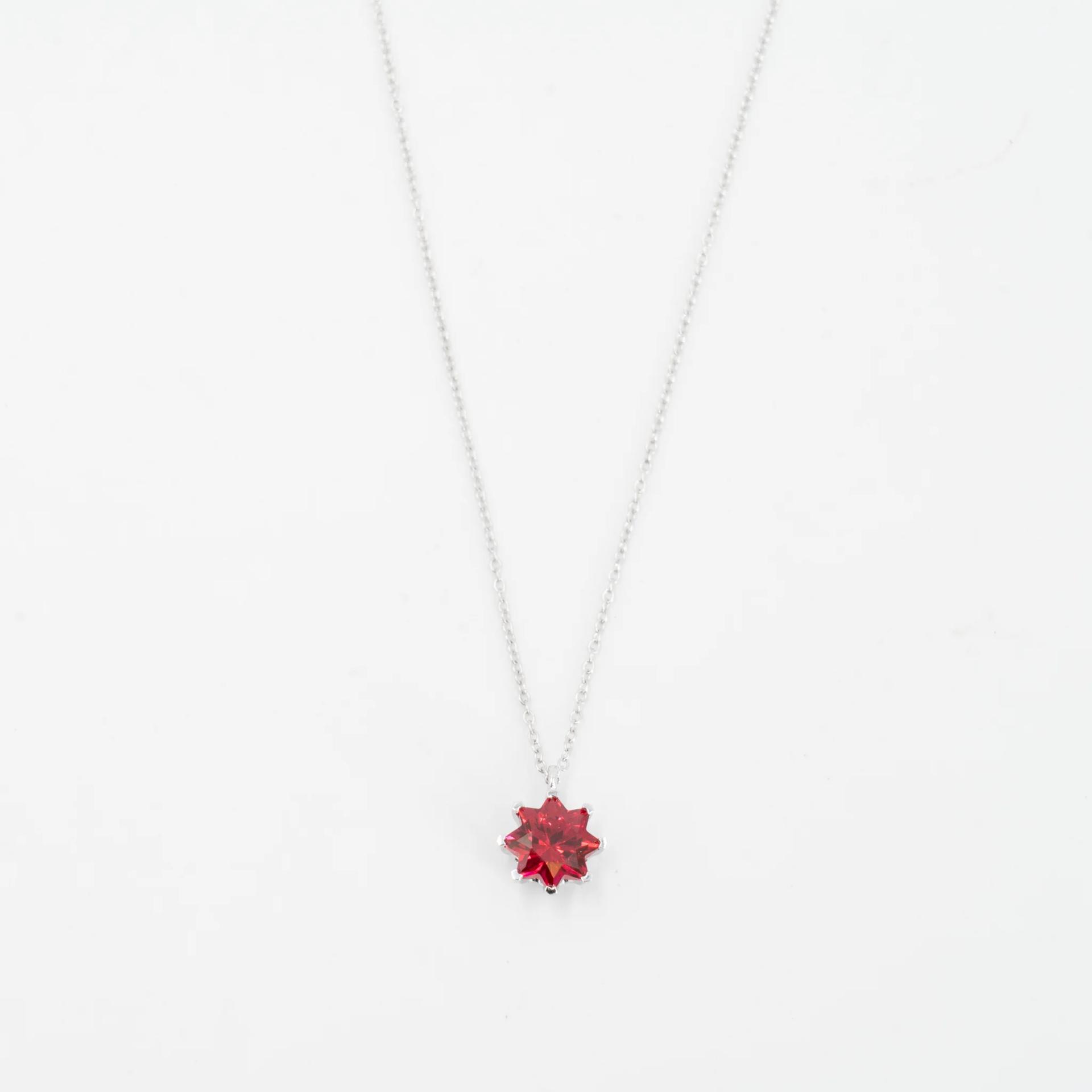 ランク N 新品 Mira THE MIRA ルビー ネックレス レッド K18ホワイトゴールド - 3