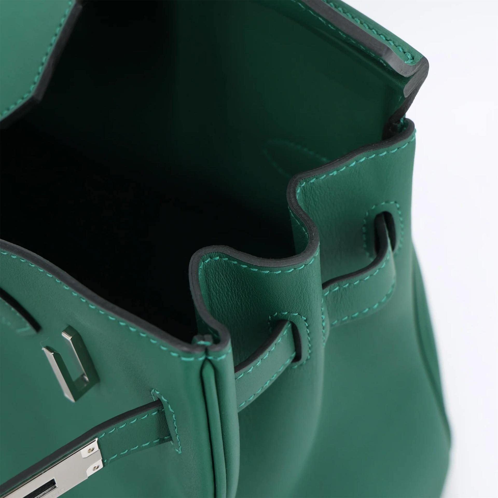 全新 HERMÈS 愛馬仕 Birkin 30 Colormatic 65 Vert Moyen 寶石綠 Swift牛皮 銀扣 K刻 2025年 - 13