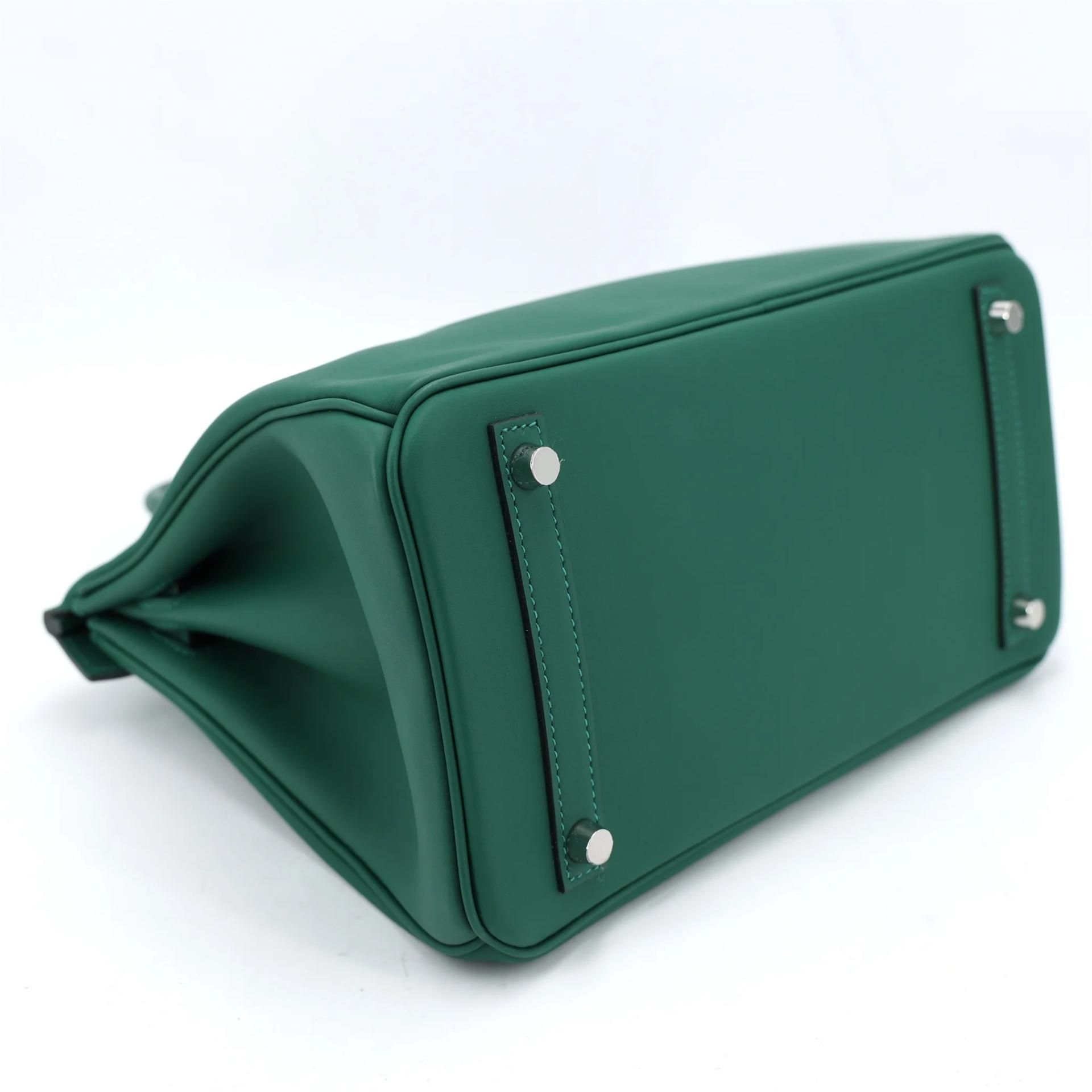 全新 HERMÈS 愛馬仕 Birkin 30 Colormatic 65 Vert Moyen 寶石綠 Swift牛皮 銀扣 K刻 2025年 - 6