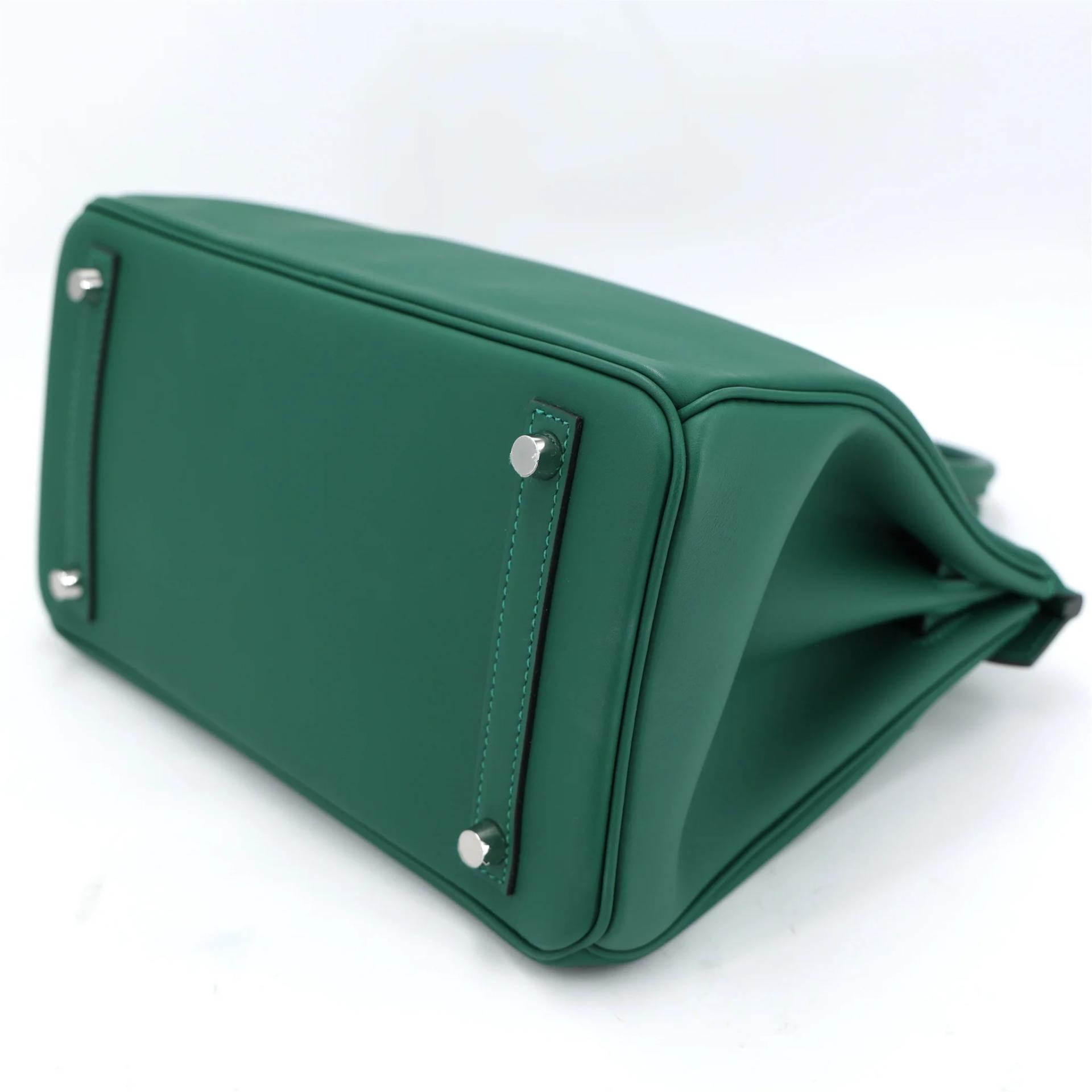 全新 HERMÈS 愛馬仕 Birkin 30 Colormatic 65 Vert Moyen 寶石綠 Swift牛皮 銀扣 K刻 2025年 - 7