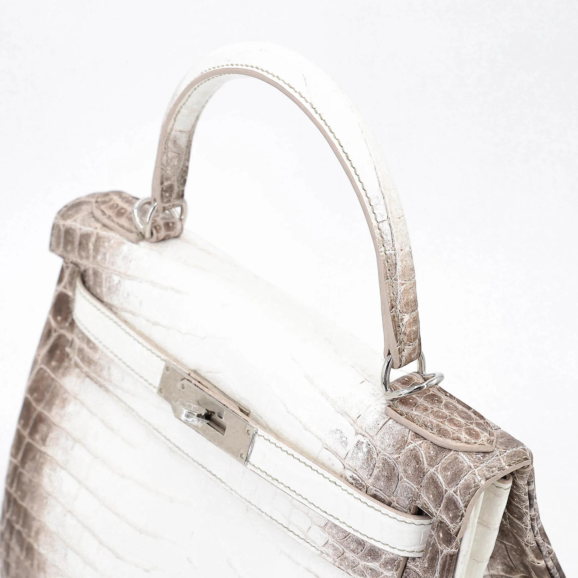 全新 HERMÈS 愛馬仕 限量收藏款 Kelly 28 喜馬拉雅 •• 尼羅鱷 霧面 銀扣 K刻 2025年 - 3
